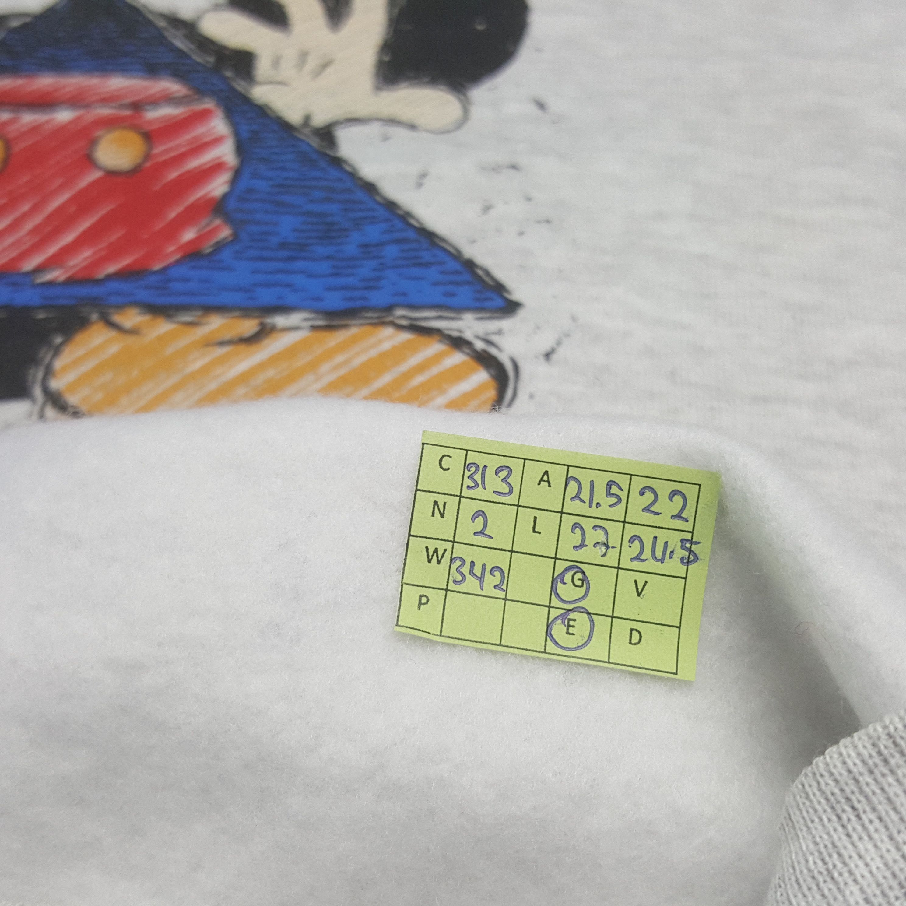 Velva Sheen Vintage Disney Mickey Mouse Cartoon Sweatshirt C313N2 Size US M / EU 48-50 / 2 - 8 Thumbnail