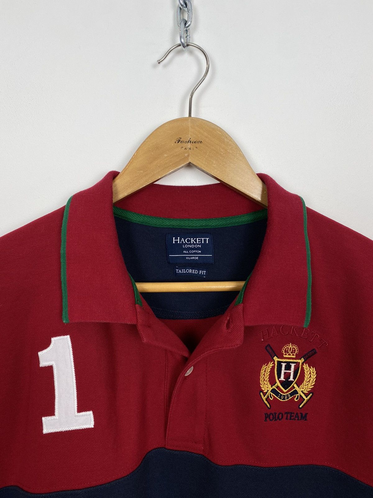 Hackett Hackett #1 Tailored Fit Short Sleeve Polo Shirt Size XL Red Size US XL / EU 56 / 4 - 4 Thumbnail