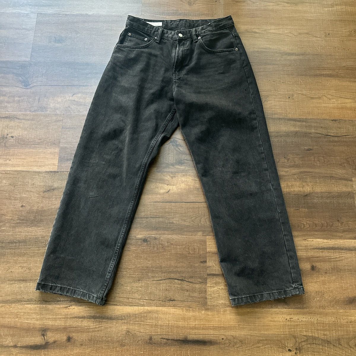 Zara Zara embroidered Black Denim Size US 32 / EU 48 - 2 Thumbnail