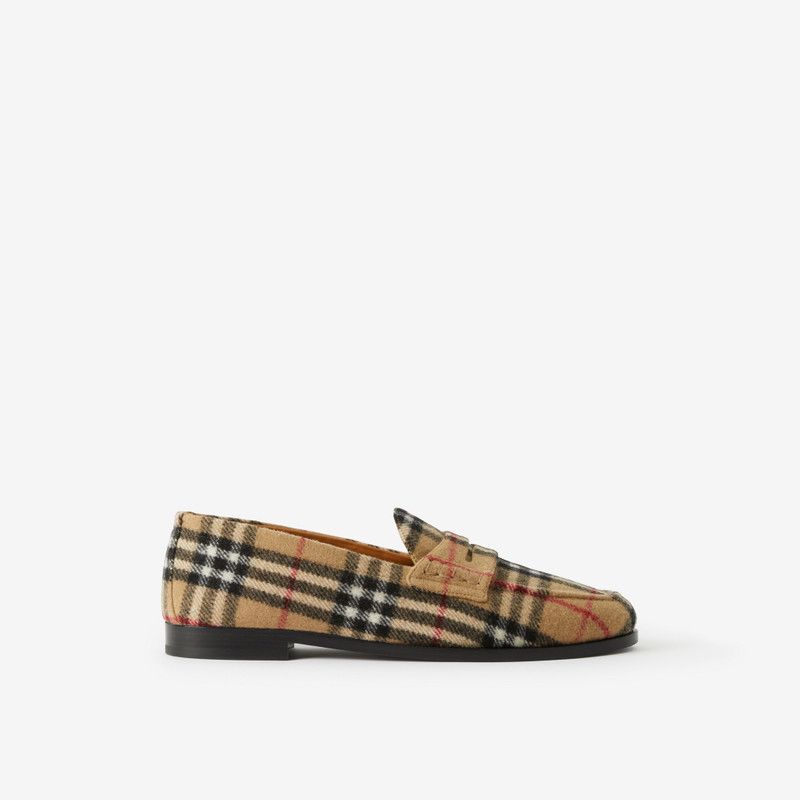 Burberry os11x0226 Hackney Checked Wool Loafers In Multicolor Size US 8.5 / EU 41-42 - 1 Thumbnail