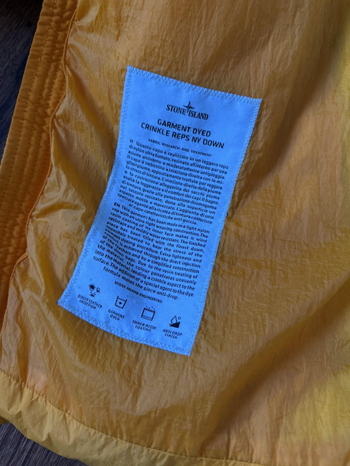 Stone Island Stone Island Garment Dyed Crinkle Reps Ny Down Size US XL / EU 56 / 4 - 6 Thumbnail
