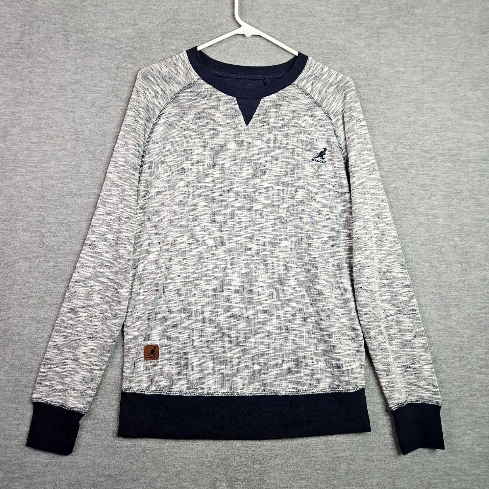 Kangol Kangol Women's Gray Knit Crewneck Sweater Embroidered Logo Size M Size M / US 6-8 / IT 42-44 - 2 Thumbnail