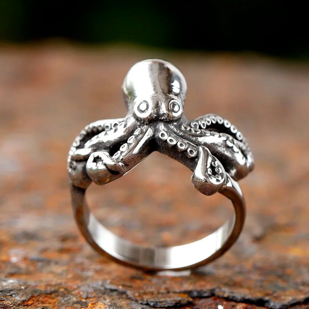 Jewelry Cool Octopus Ring Size ONE SIZE - 5 Thumbnail