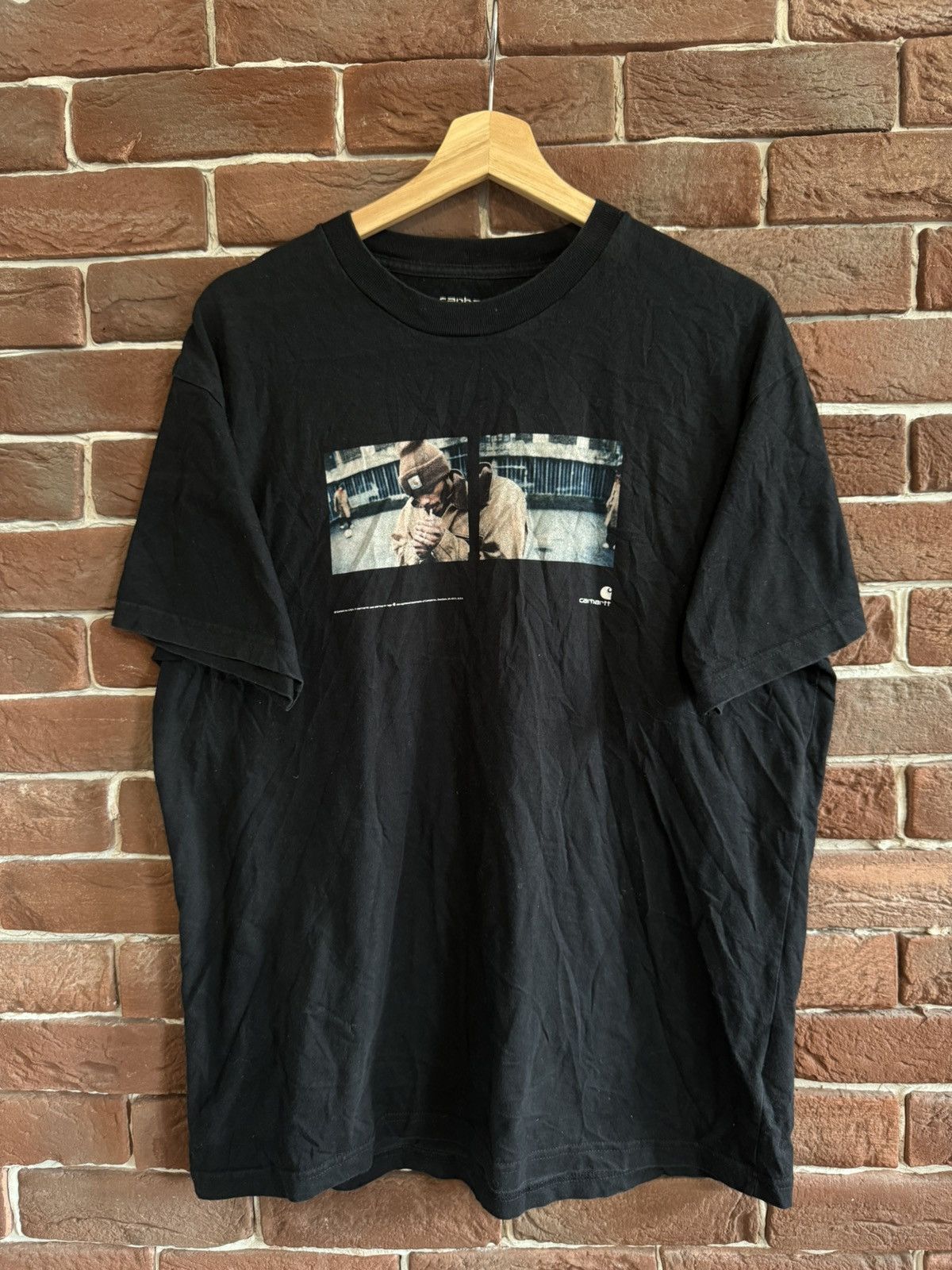 Carhartt Carhartt Black Photo Smoking Tee Streetwear Workwear Skate Size US M / EU 48-50 / 2 - 1 Thumbnail