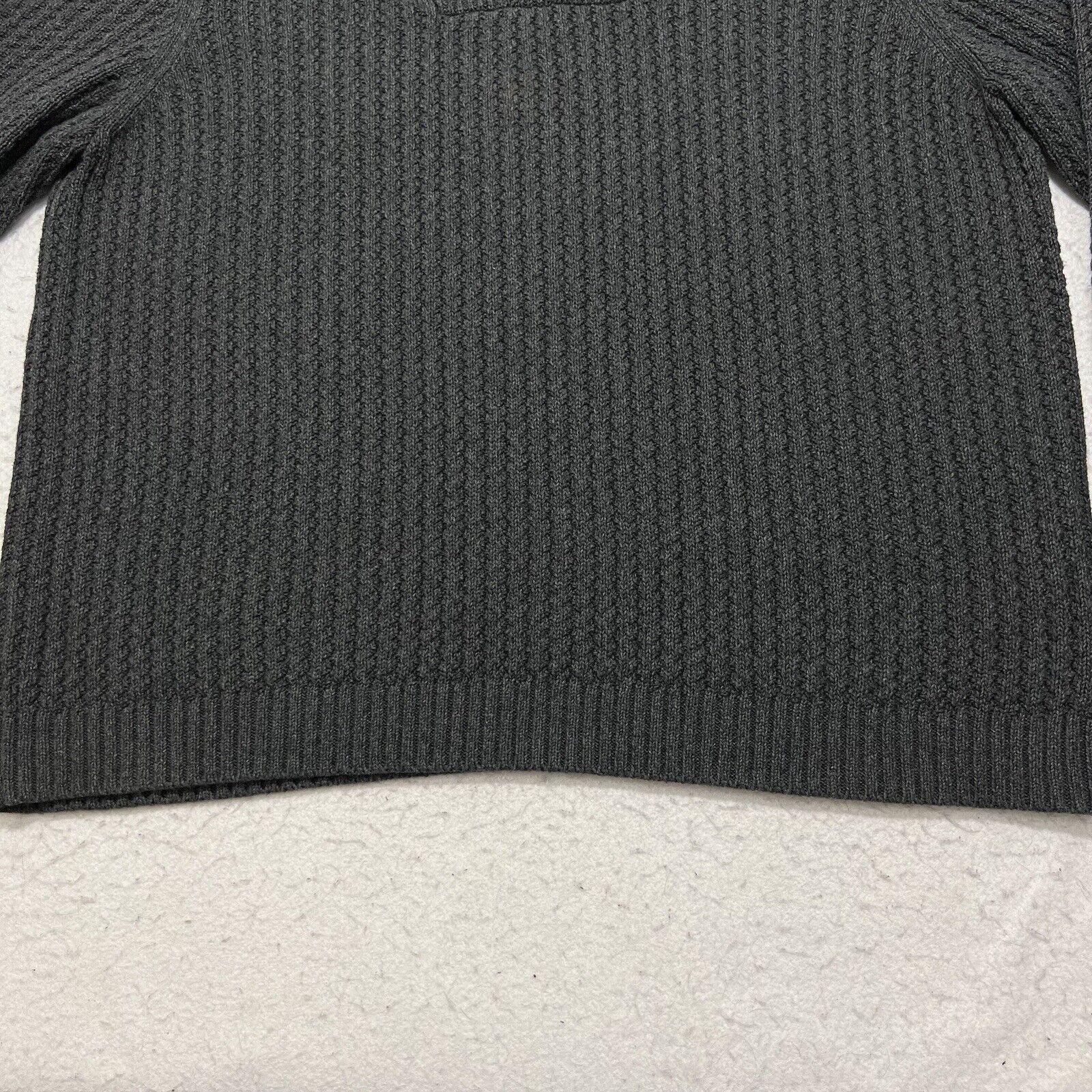 Eddie Bauer Eddie Bauer Henley Sweater Heavyweight Dark Gray Button Up Size US XL / EU 56 / 4 - 4 Thumbnail