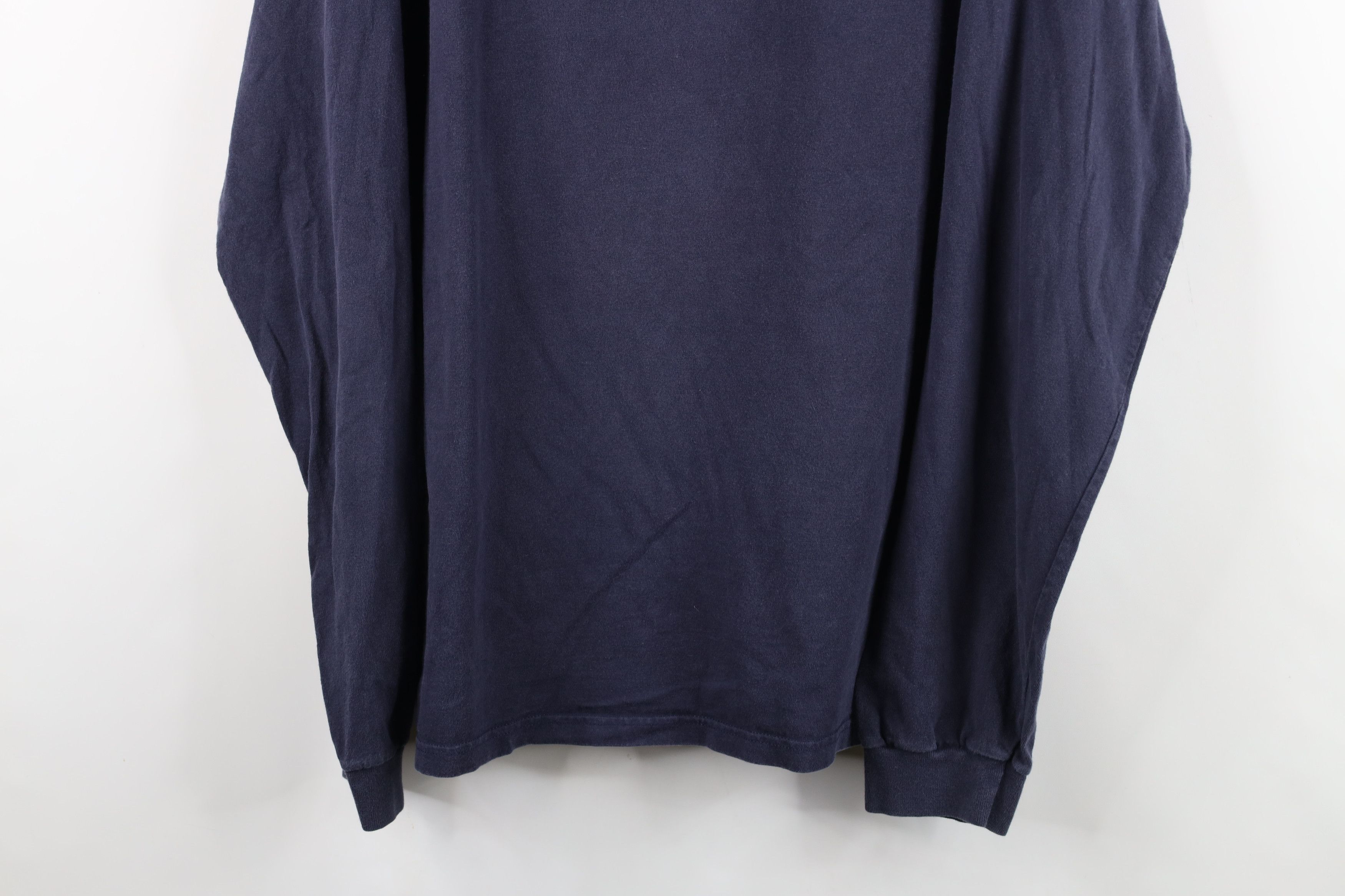 Vintage Vintage 90s Y2K Streetwear Cotton Blank Long Sleeve T-Shirt Size US XL / EU 56 / 4 - 3 Thumbnail
