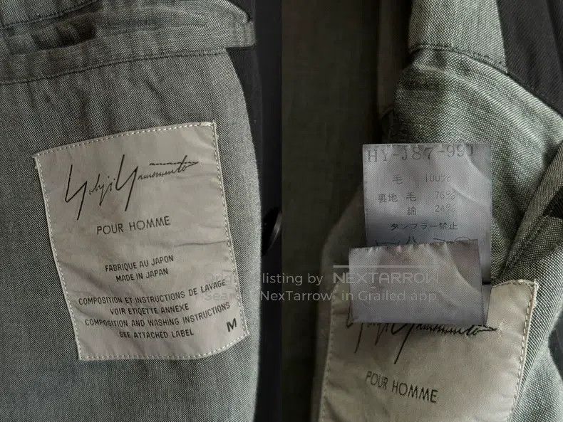 Yohji Yamamoto Yohji Yamamoto Double Breasted Coat Size US M / EU 48-50 / 2 - 9 Thumbnail