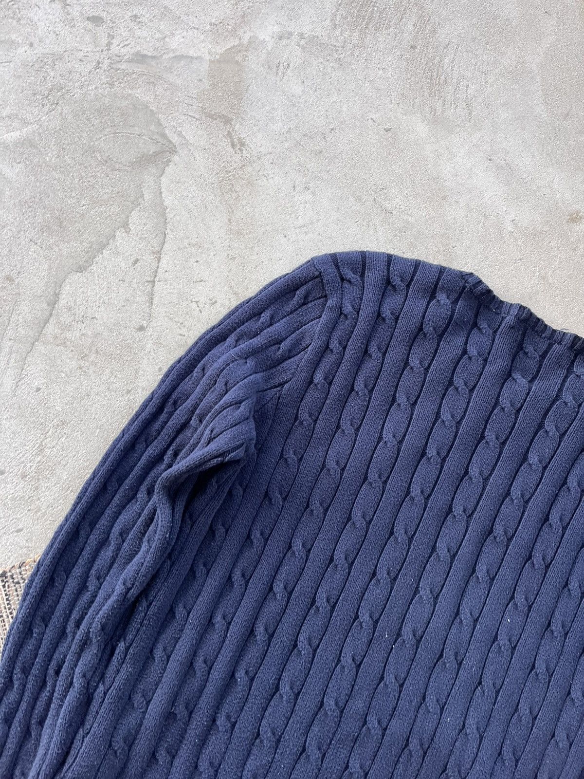 Polo Ralph Lauren Vintage Polo Ralph Lauren Navy Knit Sweater Y2K Avantgarde Size XL / US 12-14 / IT 48-50 - 11 Thumbnail