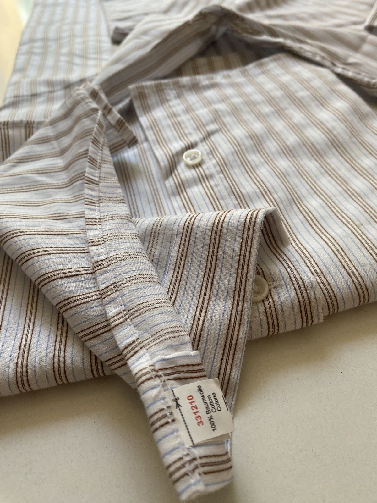 TED LAPIDUS Elegant classic Ted Lapidus Paris shortsleeve sommer shirt Size US XXL / EU 58 / 5 - 3 Thumbnail