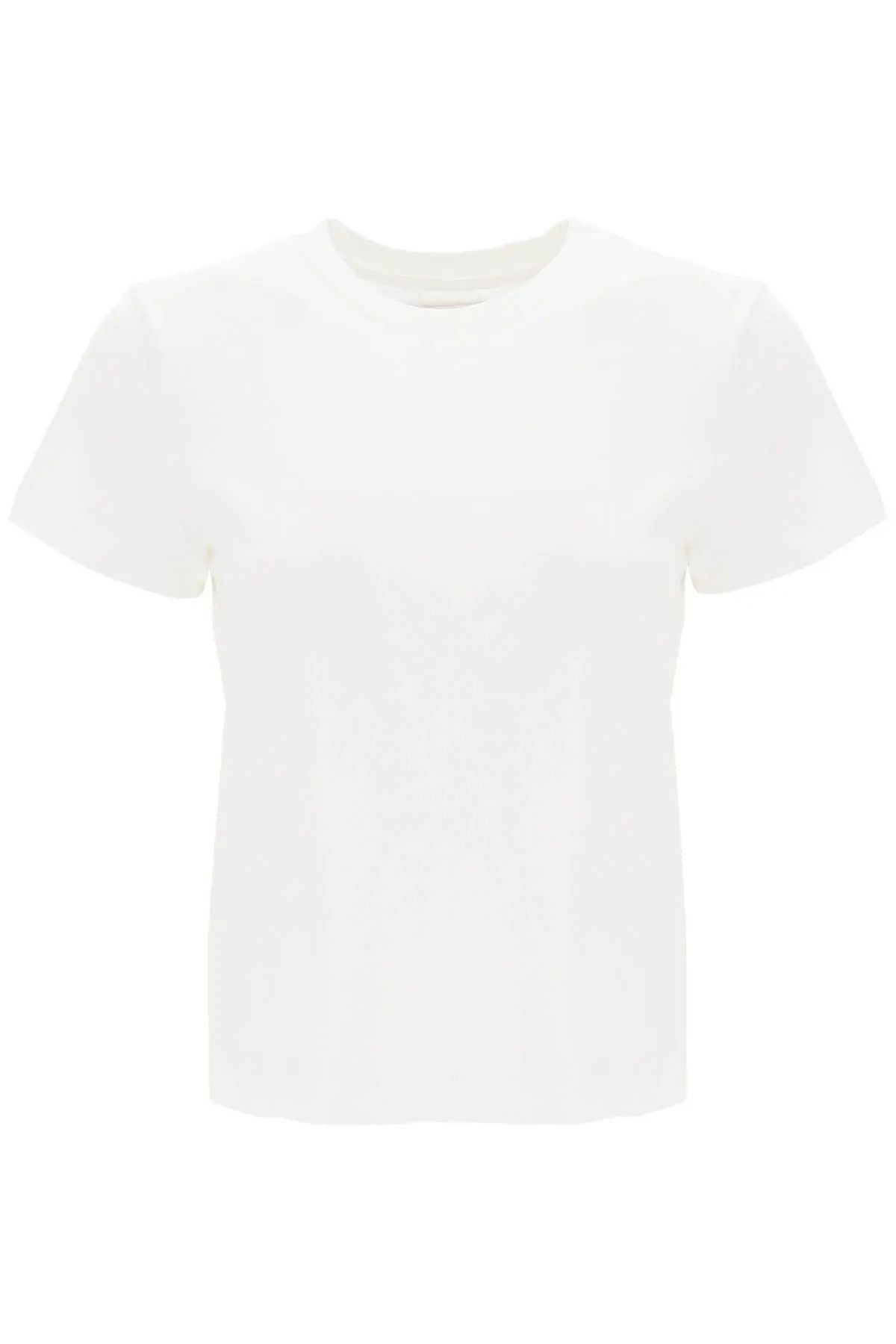 image of Khaite O1S22I1N1223 Emmylou Crew-Neck T-Shirt In White, Women's (Size XS)