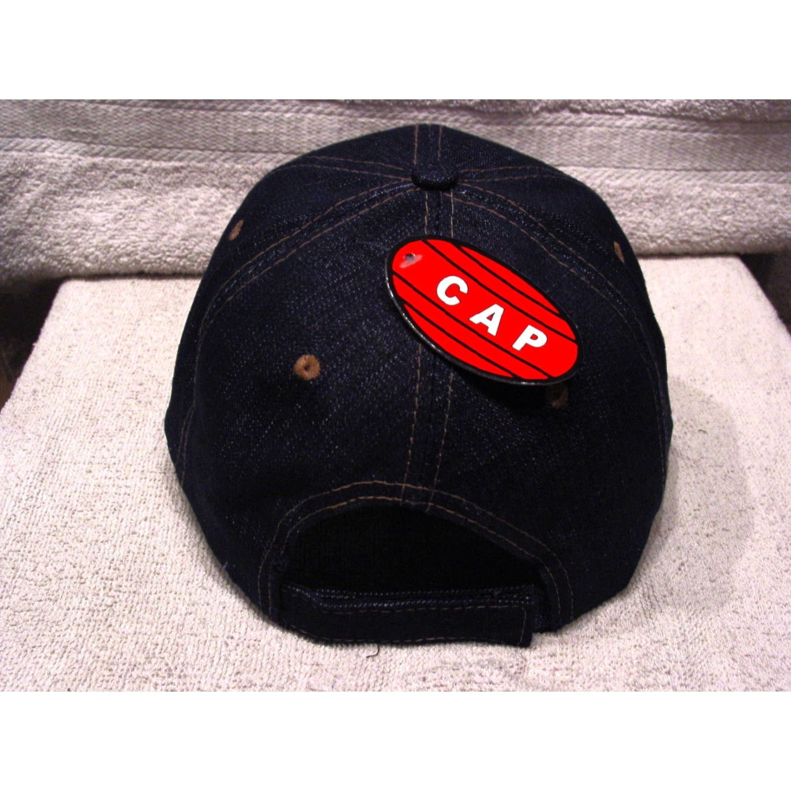 Vintage VINTAGE Mexico Baseball Cap Adjustable Men Dark Blue Denim Look Velcro Mexico Theme Size ONE SIZE - 2 Thumbnail