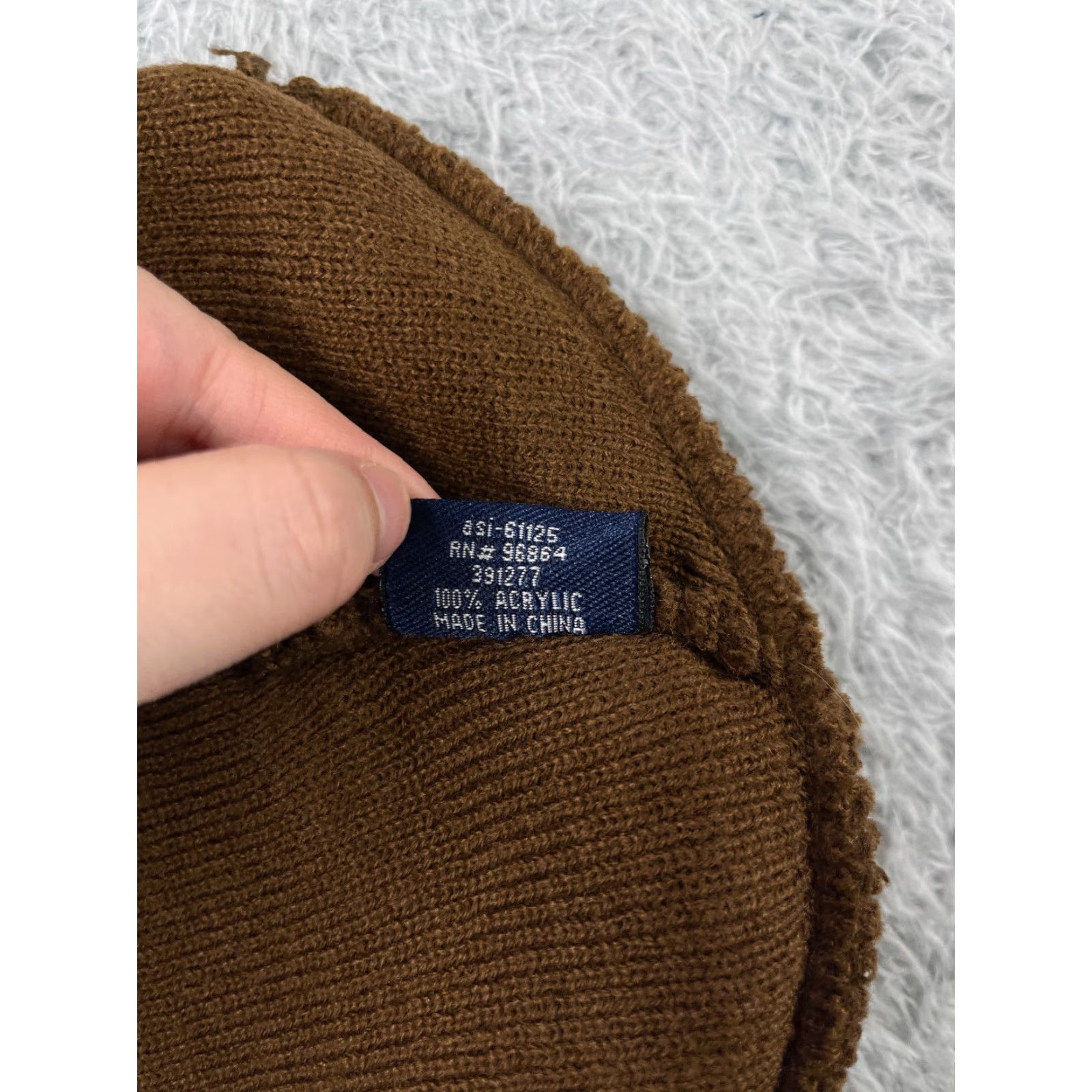 Vintage Hitwear Beanie Toque Adult One Size Brown 100% Acrylic UniWyo Credit Union Size ONE SIZE - 8 Thumbnail