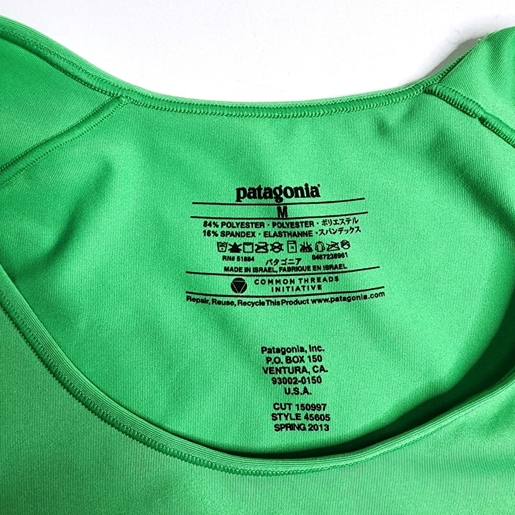 Patagonia Patagonia Common Thread Women's Short Sleeve T-Shirt M Green Activewear Stretch Size M / US 6-8 / IT 42-44 - 3 Thumbnail