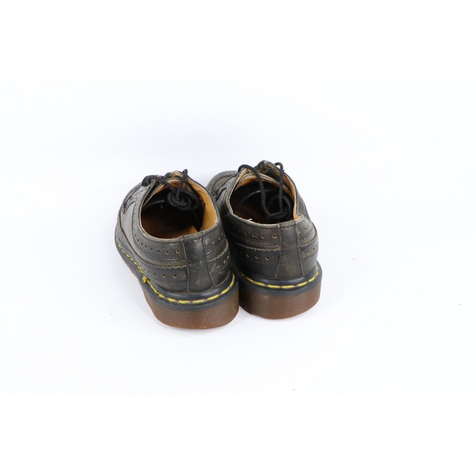 Dr. Martens × Vintage Vintage 90s Dr Martens Goth Distressed Leather Wingtip Shoes Size US 5 / IT 35 - 6 Thumbnail