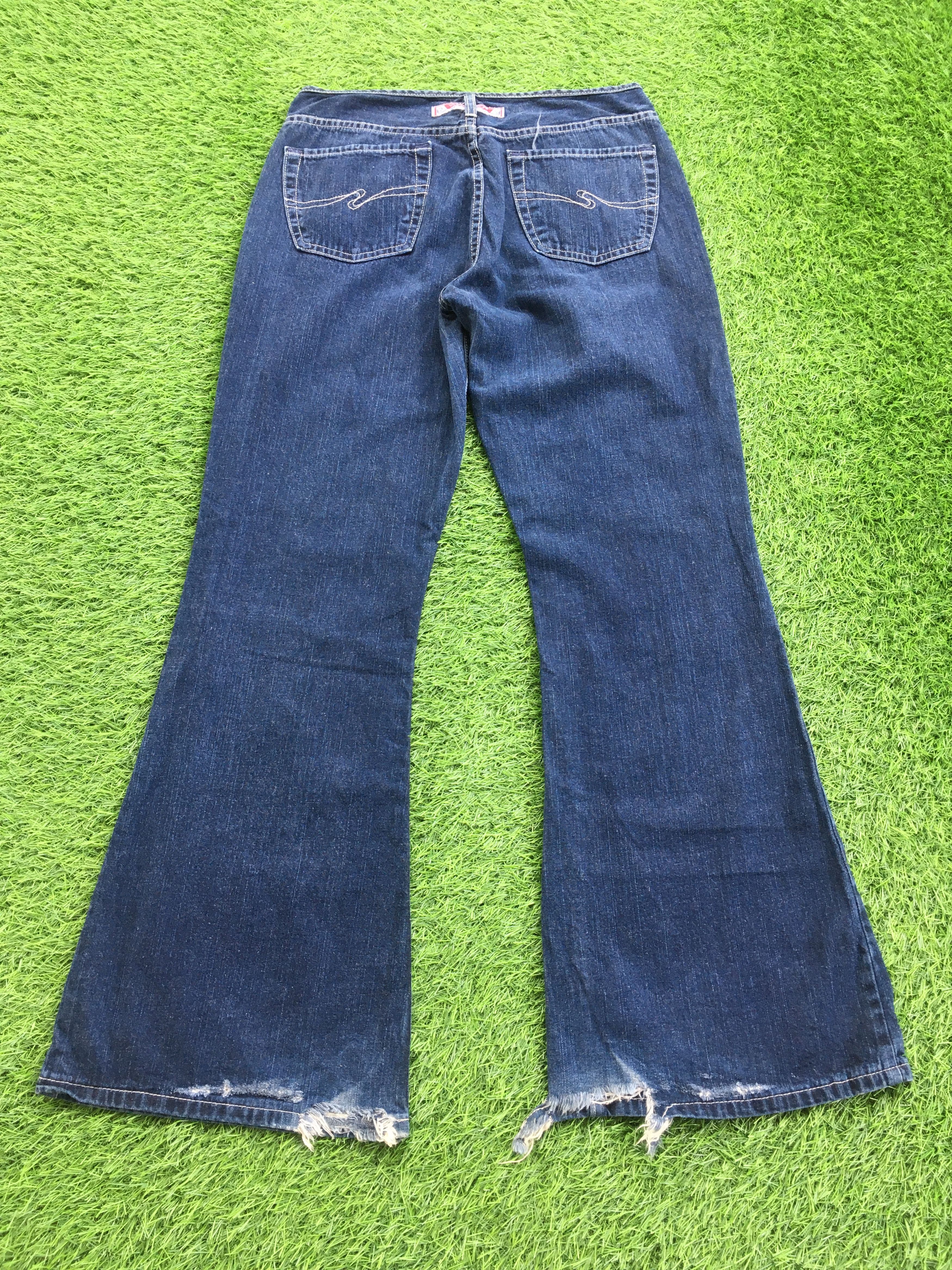 Designer × Silver Jeans Co. Silver Jeans No Waist Flare Jeans D-932 Size 30" / US 8 / IT 44 - 2 Thumbnail