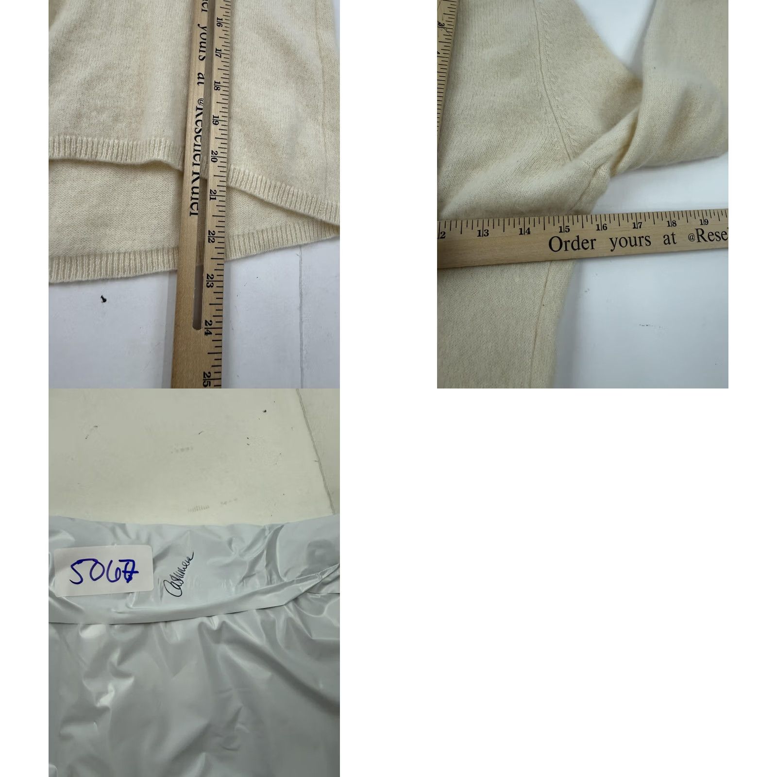 Charter Club Charter Club Sweater Womens Medium White 100% Cashmere V Neck Knit Pullover Size M / US 6-8 / IT 42-44 - 8 Thumbnail