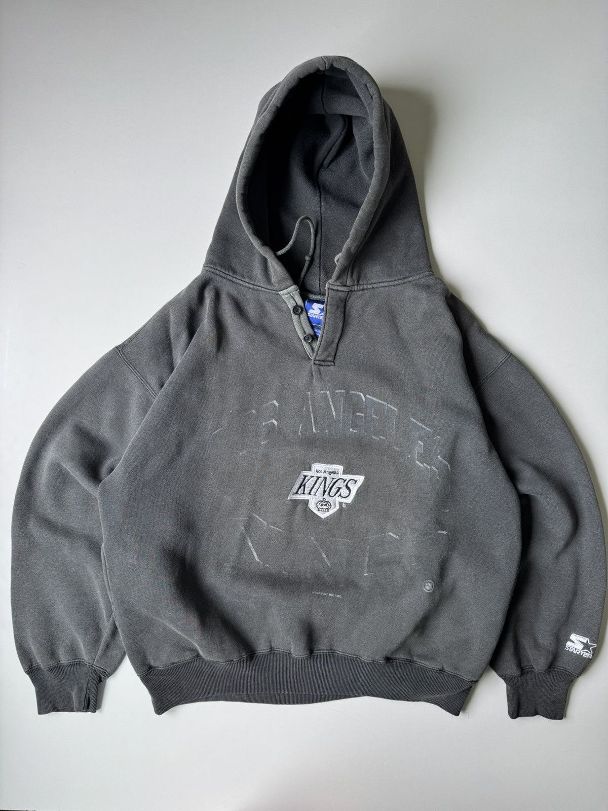 NHL × Vintage Vintage 1992 Los Angeles Kings Hoodie Starter Washed NHL y2k Size US M / EU 48-50 / 2 - 6 Thumbnail
