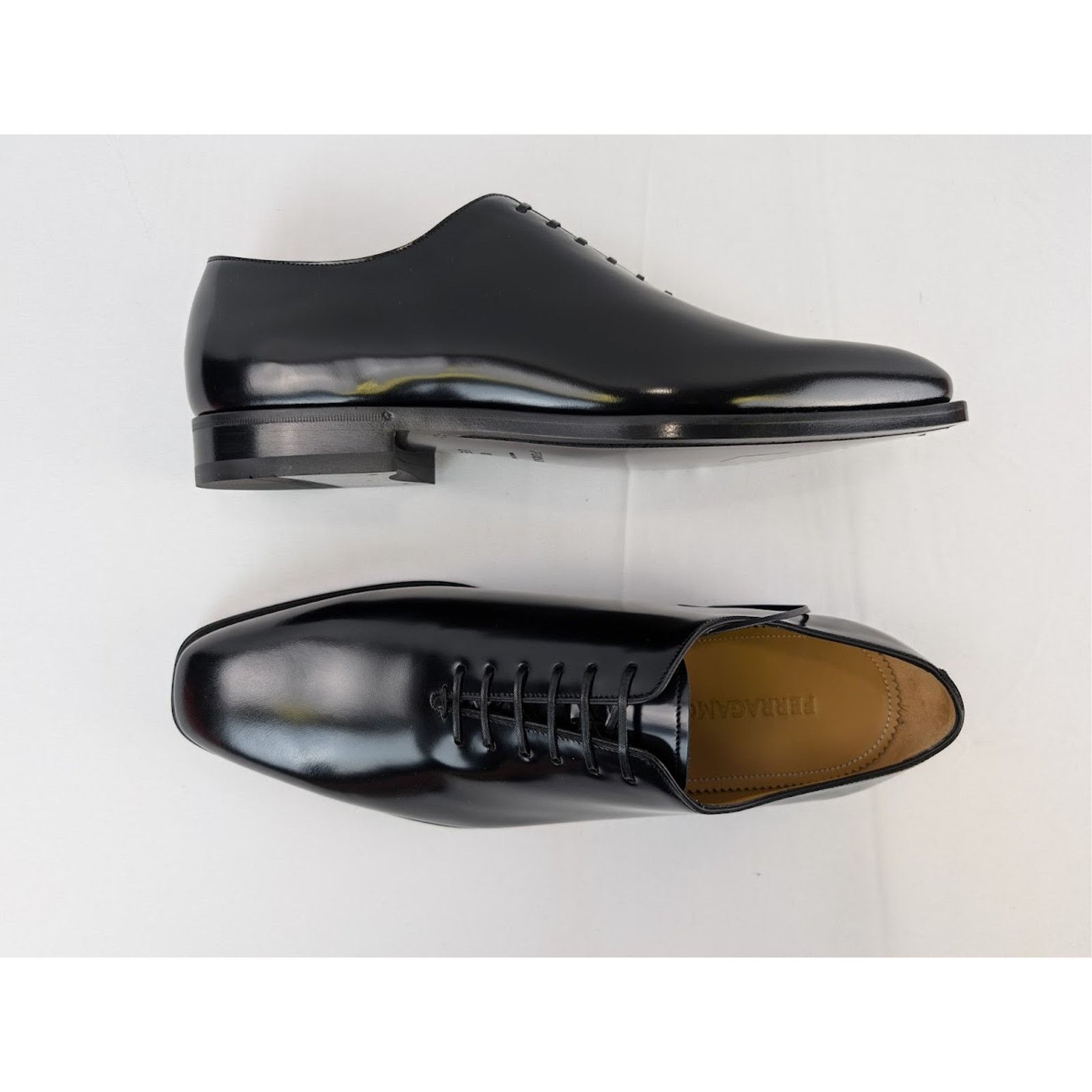 Salvatore Ferragamo o1rshd1 Nero Calf Shoes in Nero Size US 12 / EU 45 - 1 Thumbnail