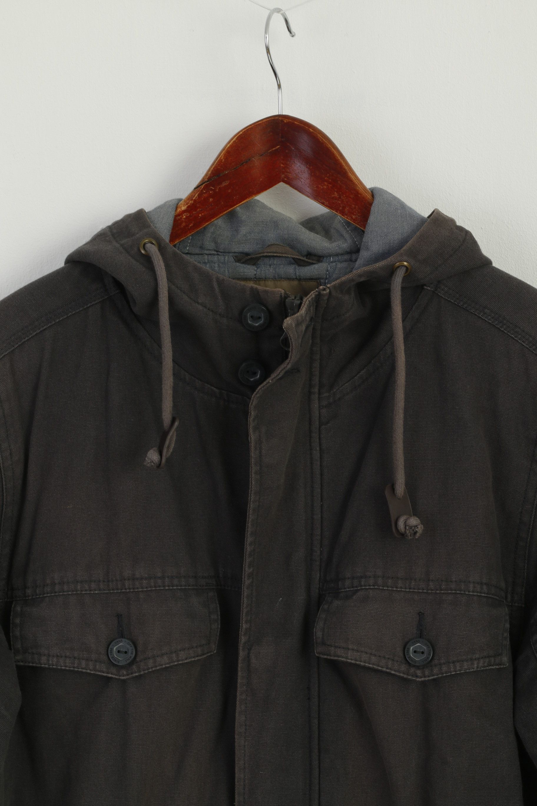 Vans × Vintage Vans Men S Jacket Khaki Cotton Jeans Vintage 2551 Size US S / EU 44-46 / 1 - 2 Thumbnail