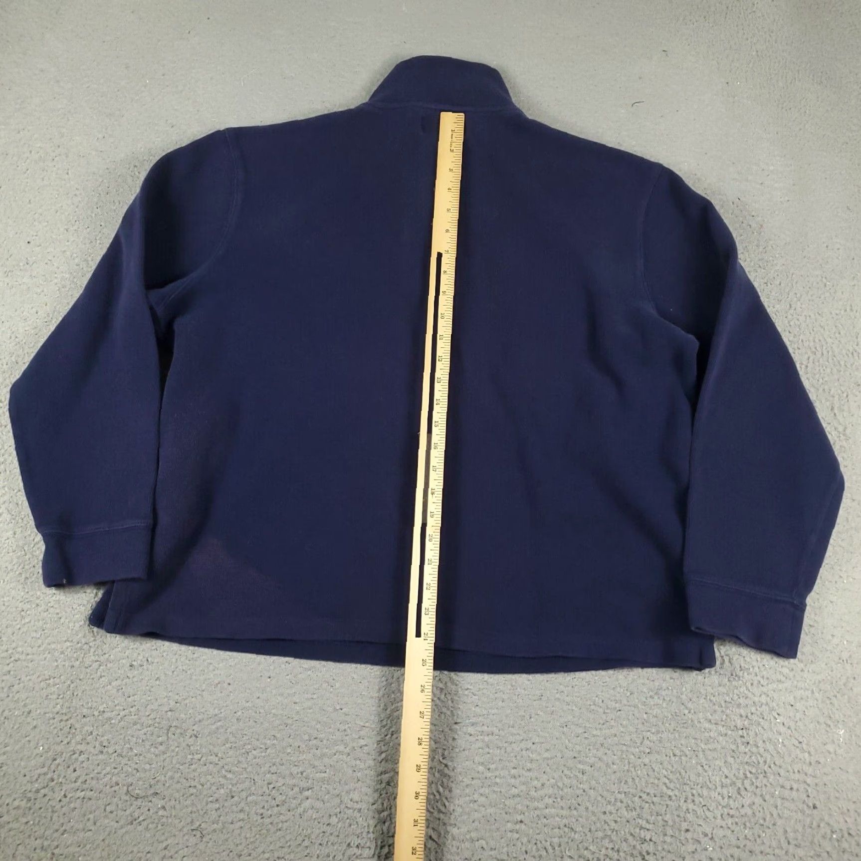 Ralph Lauren Ralph Lauren Blue Polo 1/4 Zip Pullover Sweater Mens XL Cotton Mock Neck Long Sleeve Size US XL / EU 56 / 4 - 6 Thumbnail