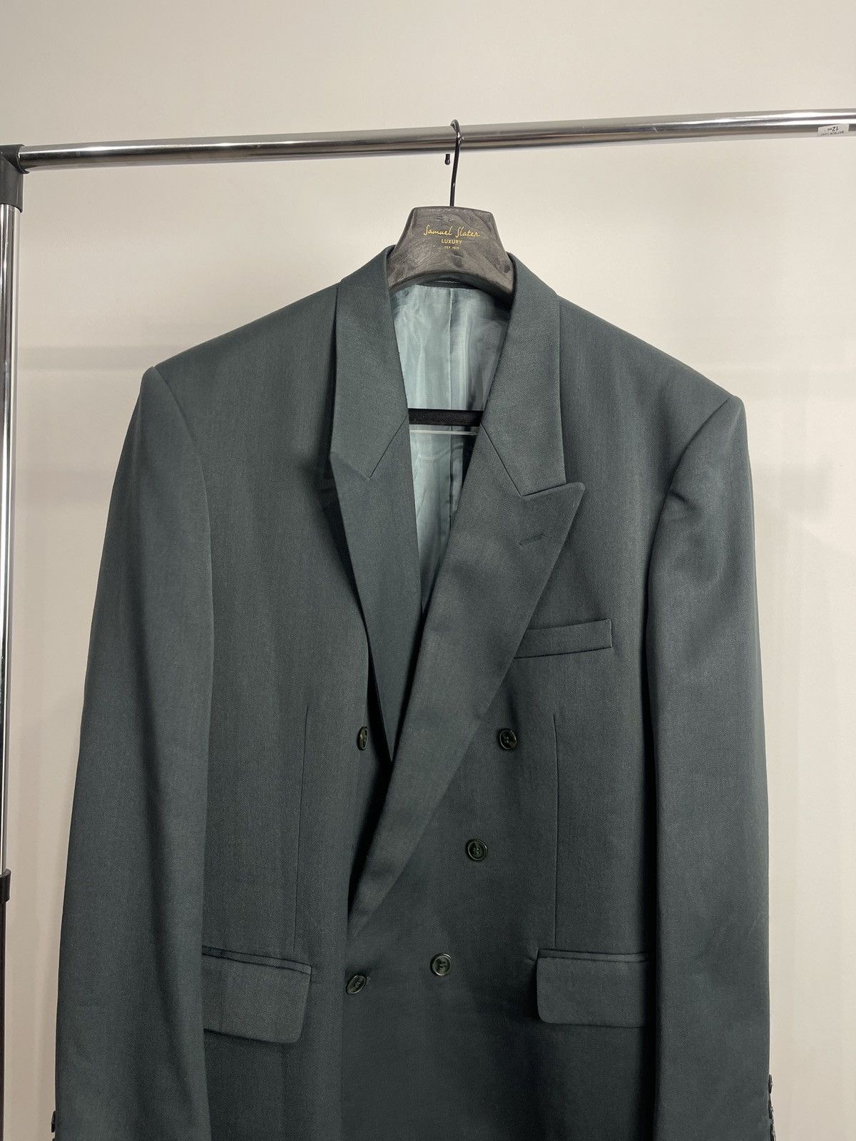 Sergio Rossi Vintage Sergio Rossi Double-Breasted Oversized Blazer Jacket Size 48R - 2 Thumbnail