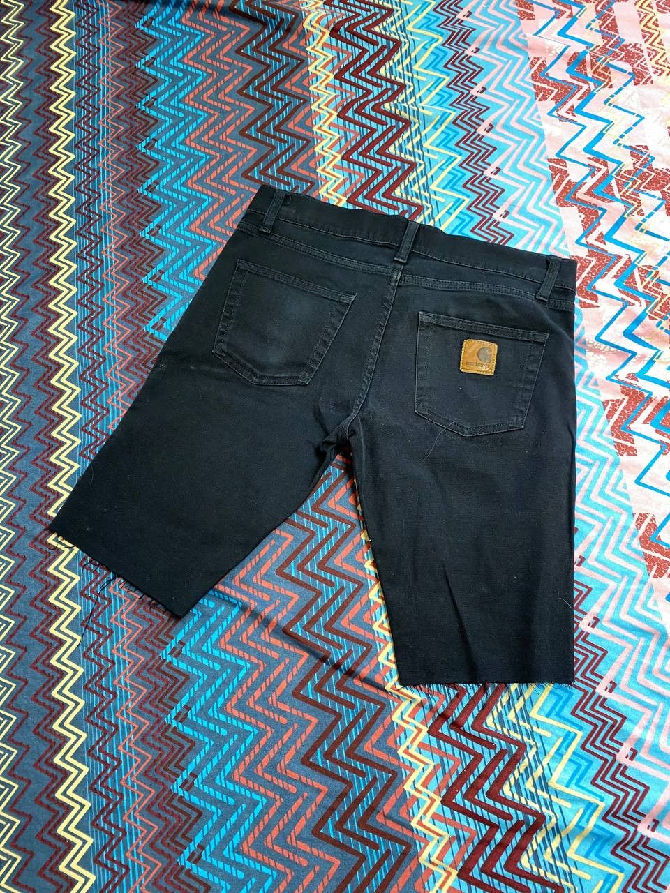 Carhartt × Vintage Rare Vintage Carhartt Logo Denim Shorts Size US 31 - 14 Thumbnail