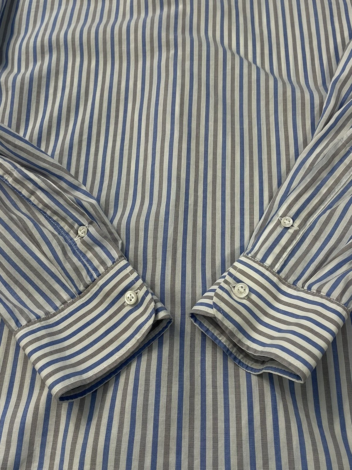Givenchy Givenchy Paris Long Sleeve Button Down Dress Shirt Striped Size US M / EU 48-50 / 2 - 10 Thumbnail
