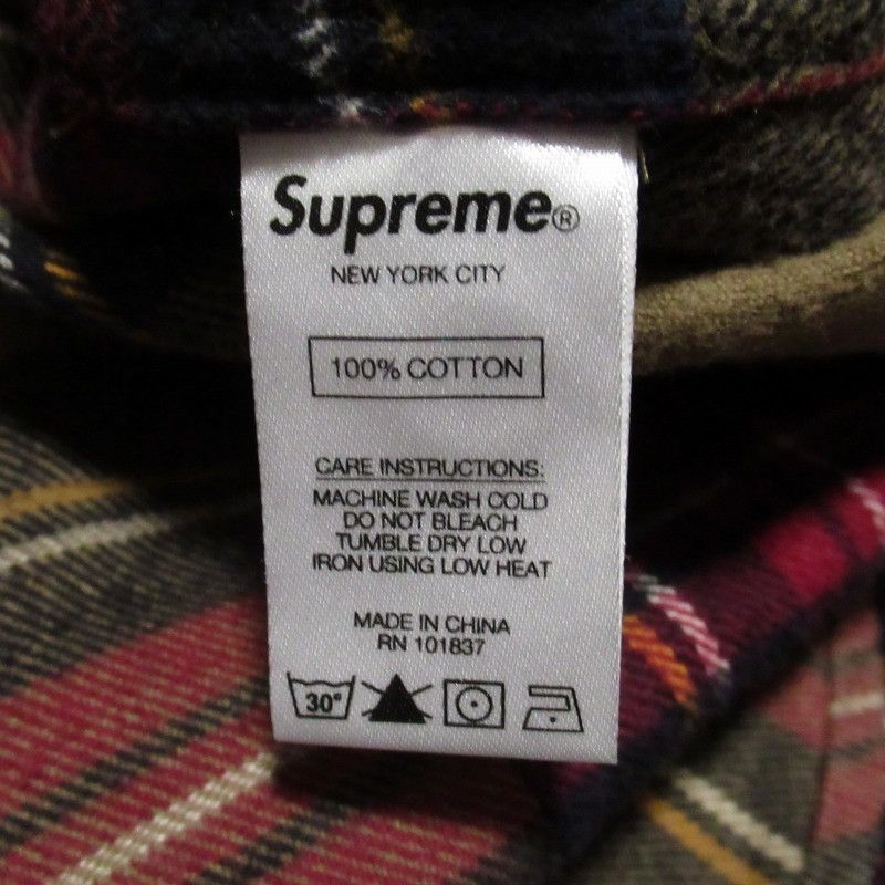 Supreme 19AW Supreme Tartan Flannel Shirt, Size M Size US M / EU 48-50 / 2 - 5 Thumbnail