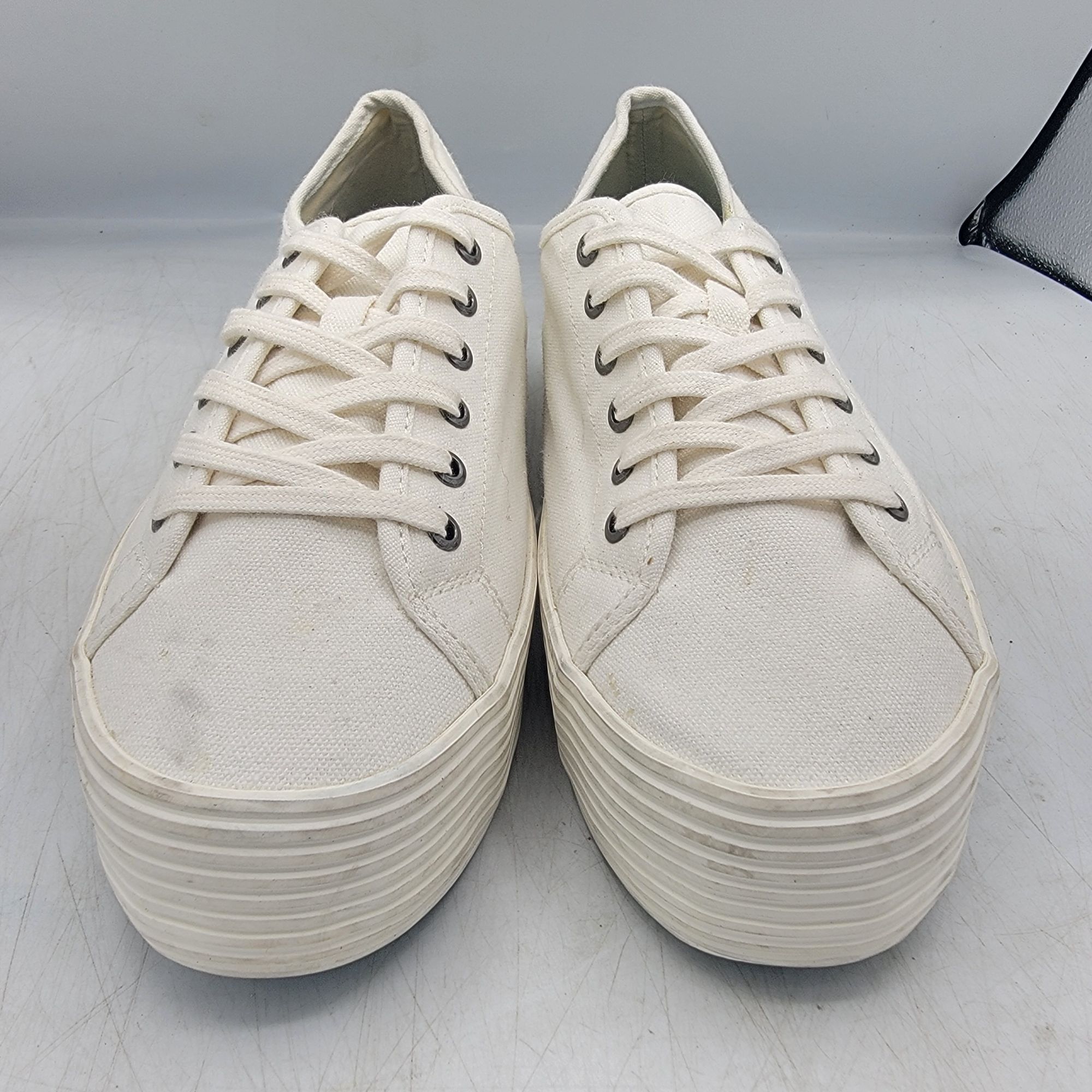 SeaVees Seavees Monterey Sneaker Platform Womens 9 White Bleach Cott Size US 9 / IT 39 - 2 Thumbnail