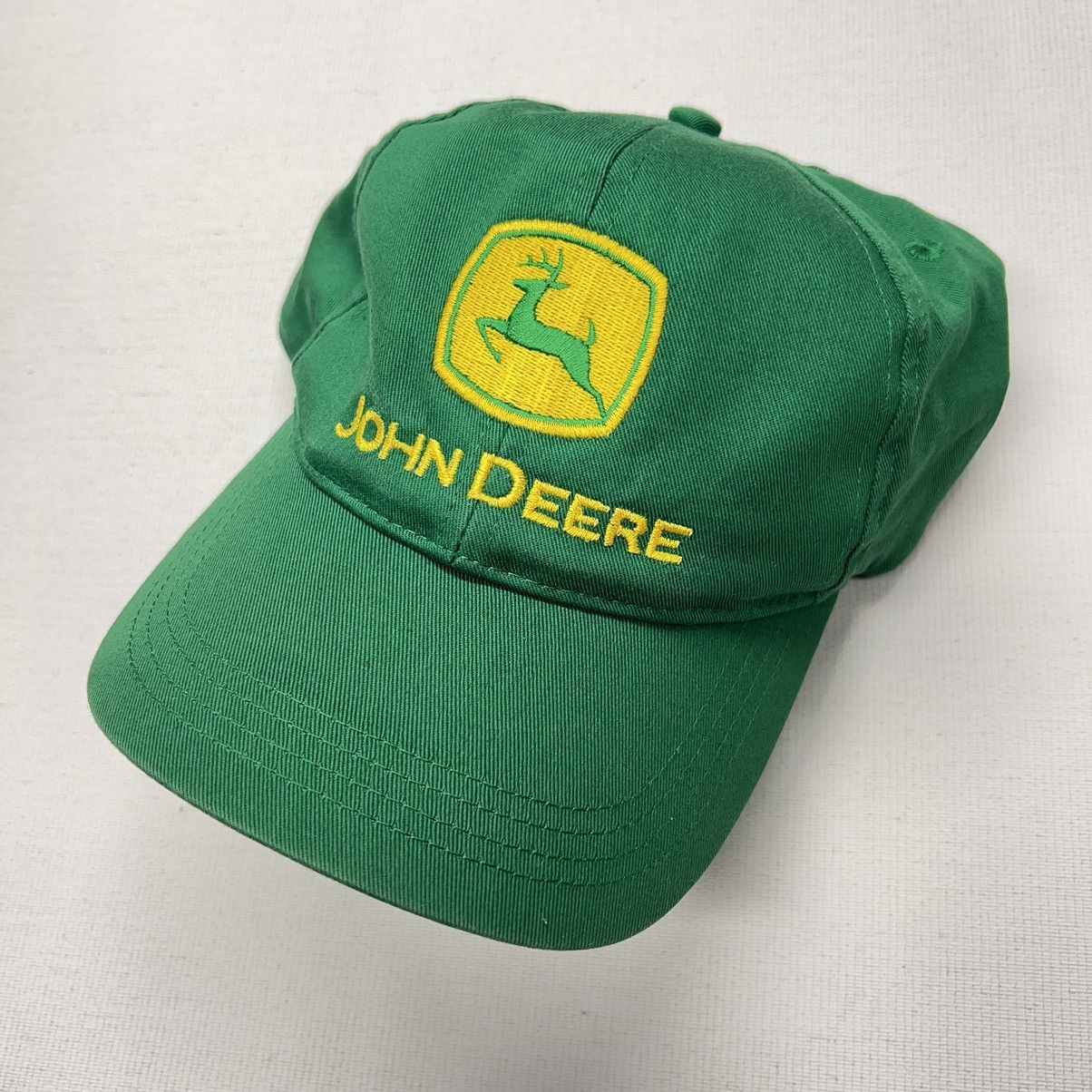 John Deere × Vintage John Deere Hat Green Logo Snapback Embroidered Cap Machine Size ONE SIZE - 1 Thumbnail