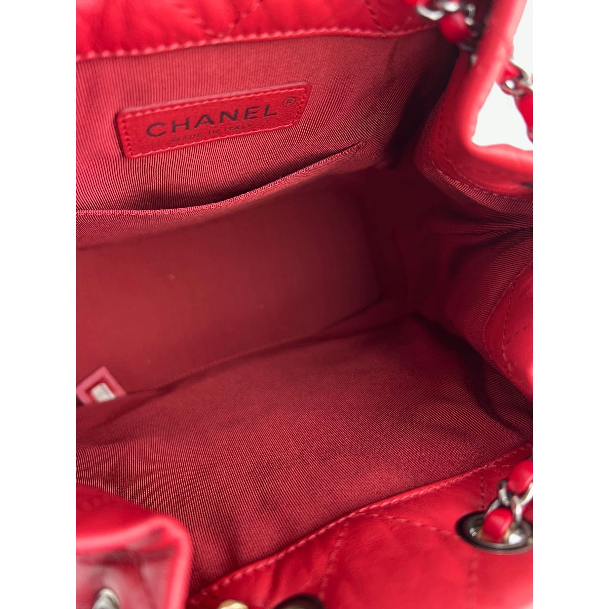 Chanel Chanel Aged Calfskin Quilted Small Gabrielle Red Backpack Size ONE SIZE - 5 Thumbnail