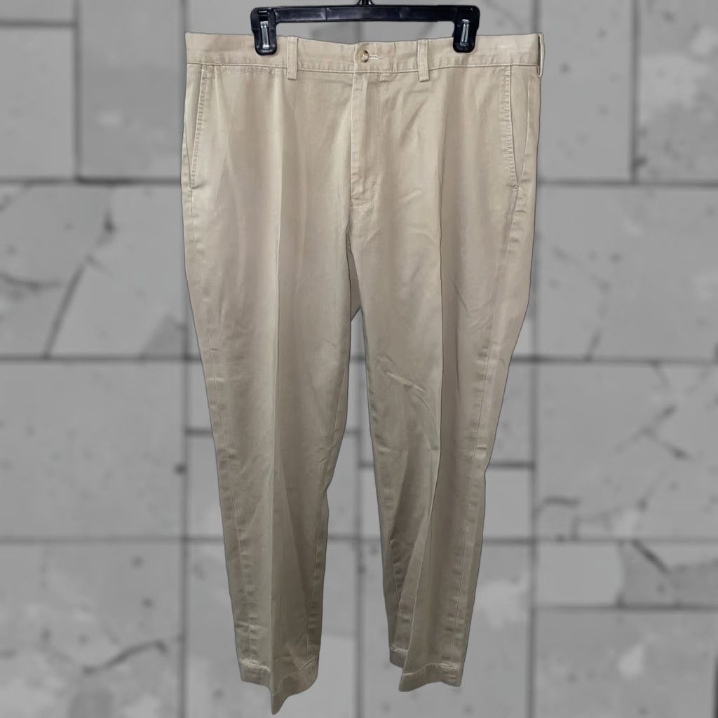 Polo Ralph Lauren Polo Ralph Lauren Mens Beige Preston Pant Casual Pants 38 X 32.5 Regular Cotton Solid Flat Front Beige Mens 38 Casual Pants Size US M / EU 48-50 / 2 - 1 Thumbnail