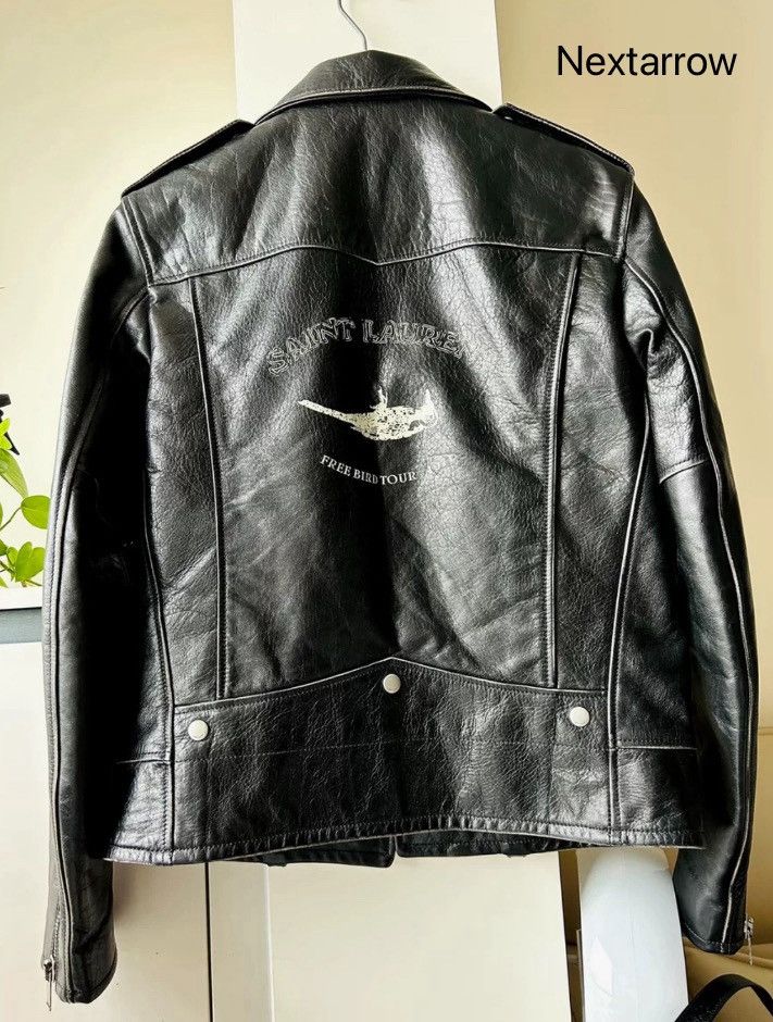 Saint Laurent Paris × Yves Saint Laurent Saint Laurent 18fw logo LO1 leather jacket 2412-Nextarrow Size US M / EU 48-50 / 2 - 2 Thumbnail