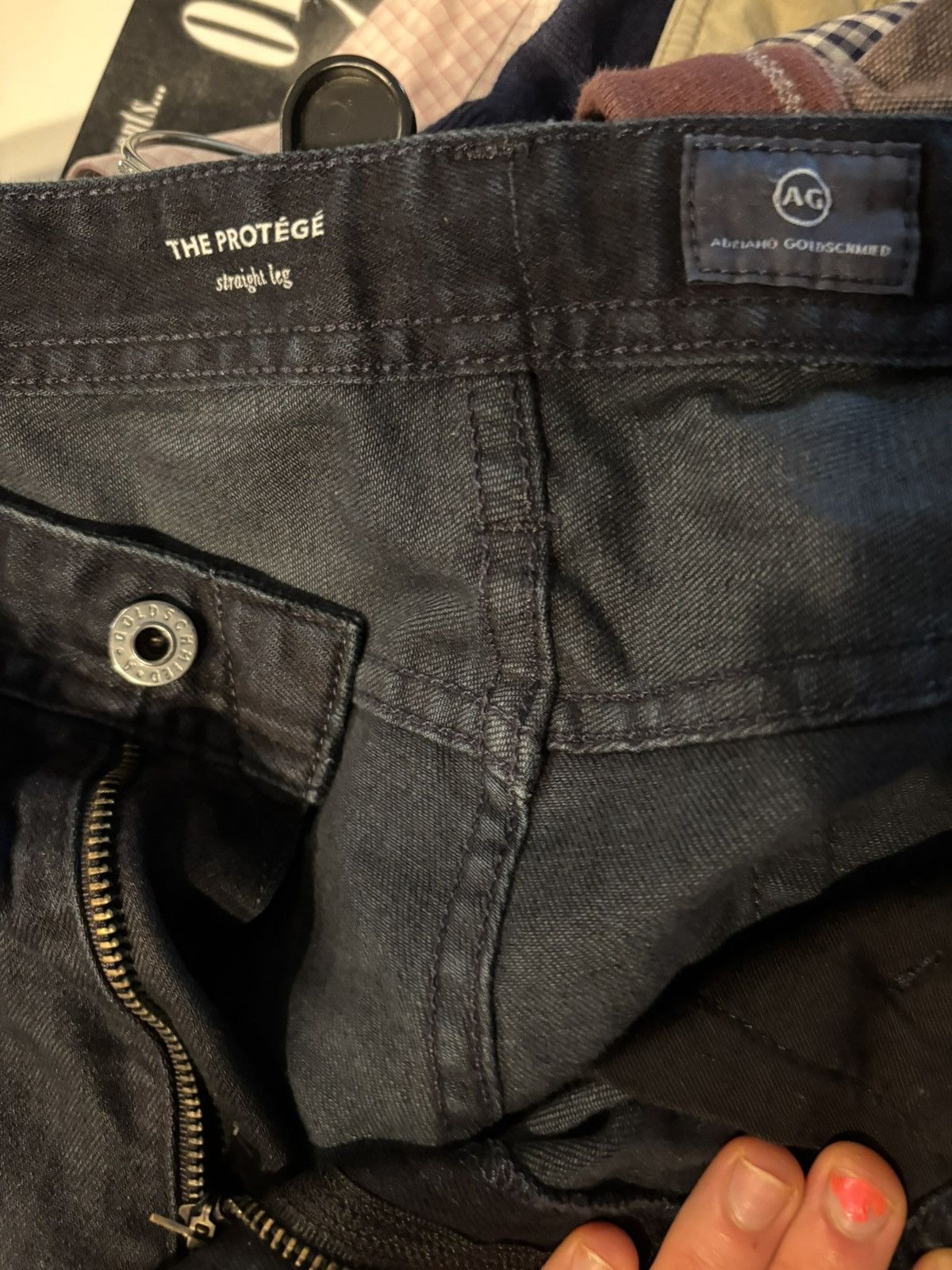 AG Adriano Goldschmied Dark Blue Jeans AG Adriano Goldschmed Size 36 Size US 36 / EU 52 - 3 Thumbnail
