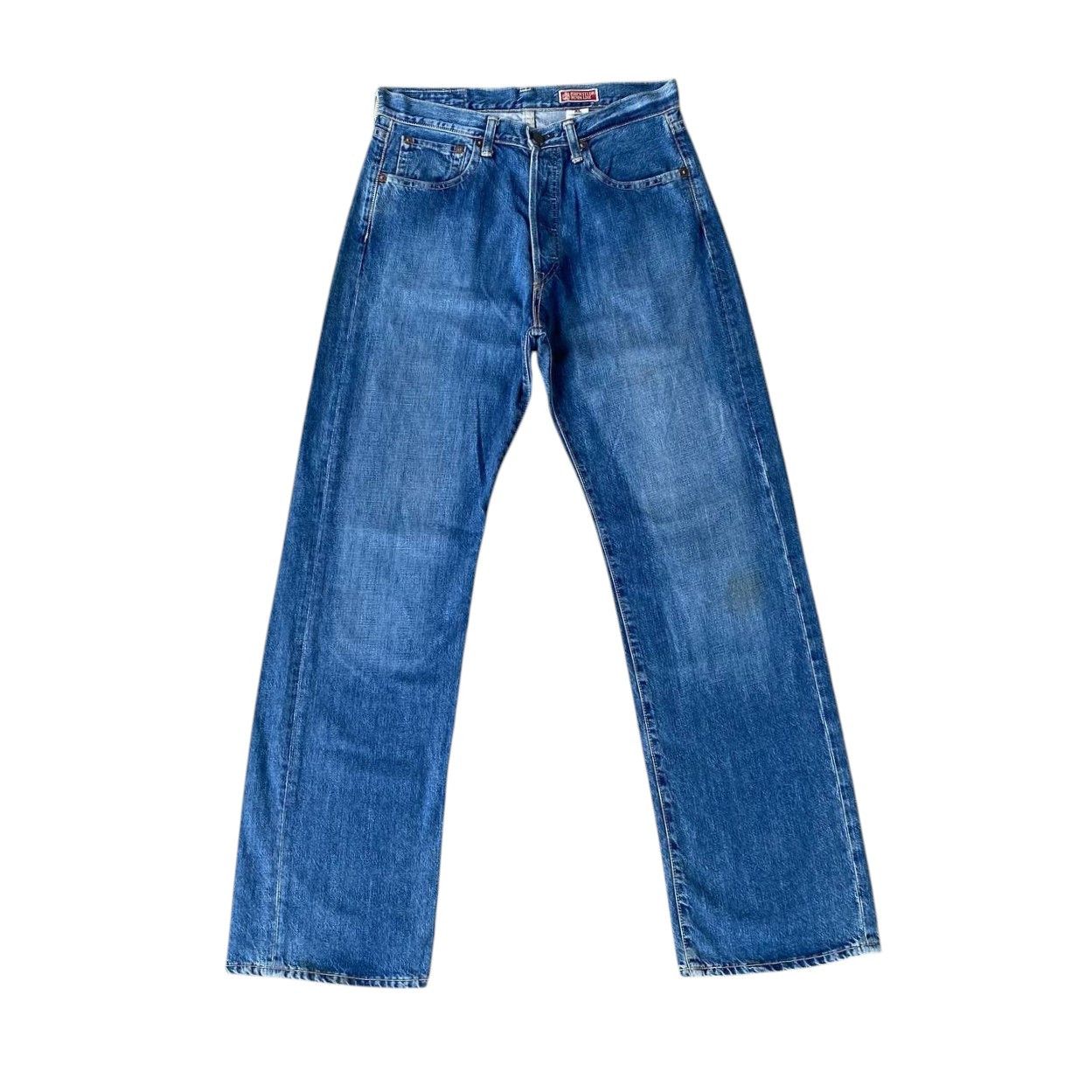 45rpm VINTAGE 90S 45RPM DENIM BLUEWASH STRAIGHT LEG Size US 30 / EU 46 - 2 Thumbnail