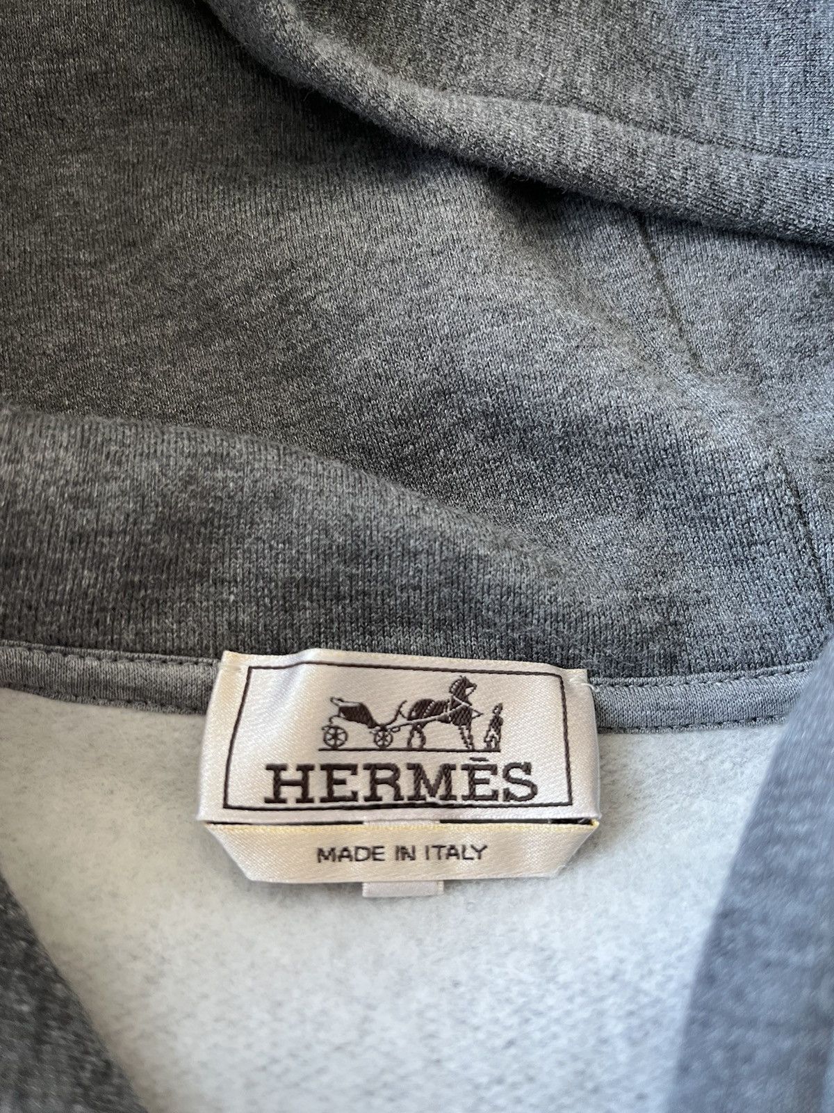 Hermes Super Runway Brand New Cashmere and Leather Hooded Sweater Size US L / EU 52-54 / 3 - 7 Thumbnail
