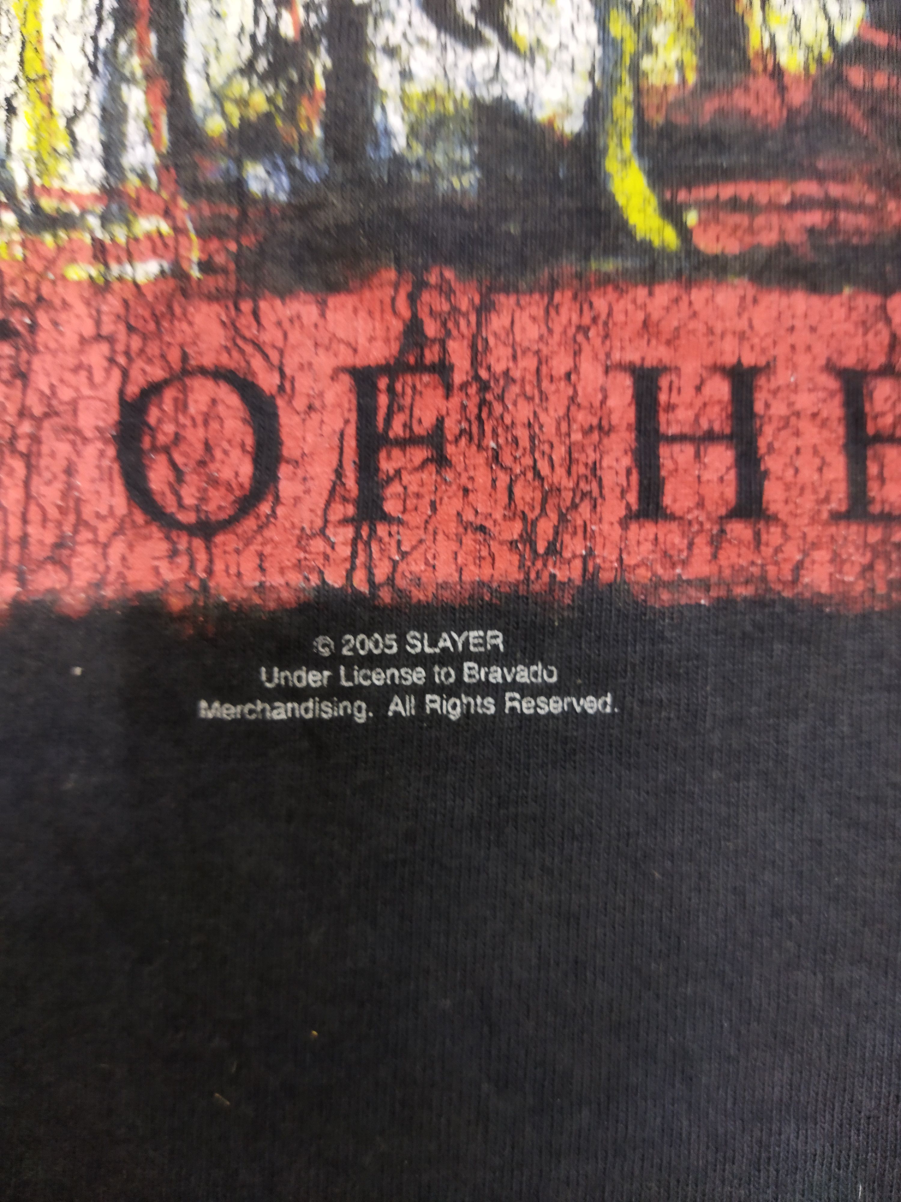 Band Tees × Vintage Vintage Y2k 2005 Slayer South Of Heaven Tee Size US L / EU 52-54 / 3 - 4 Thumbnail