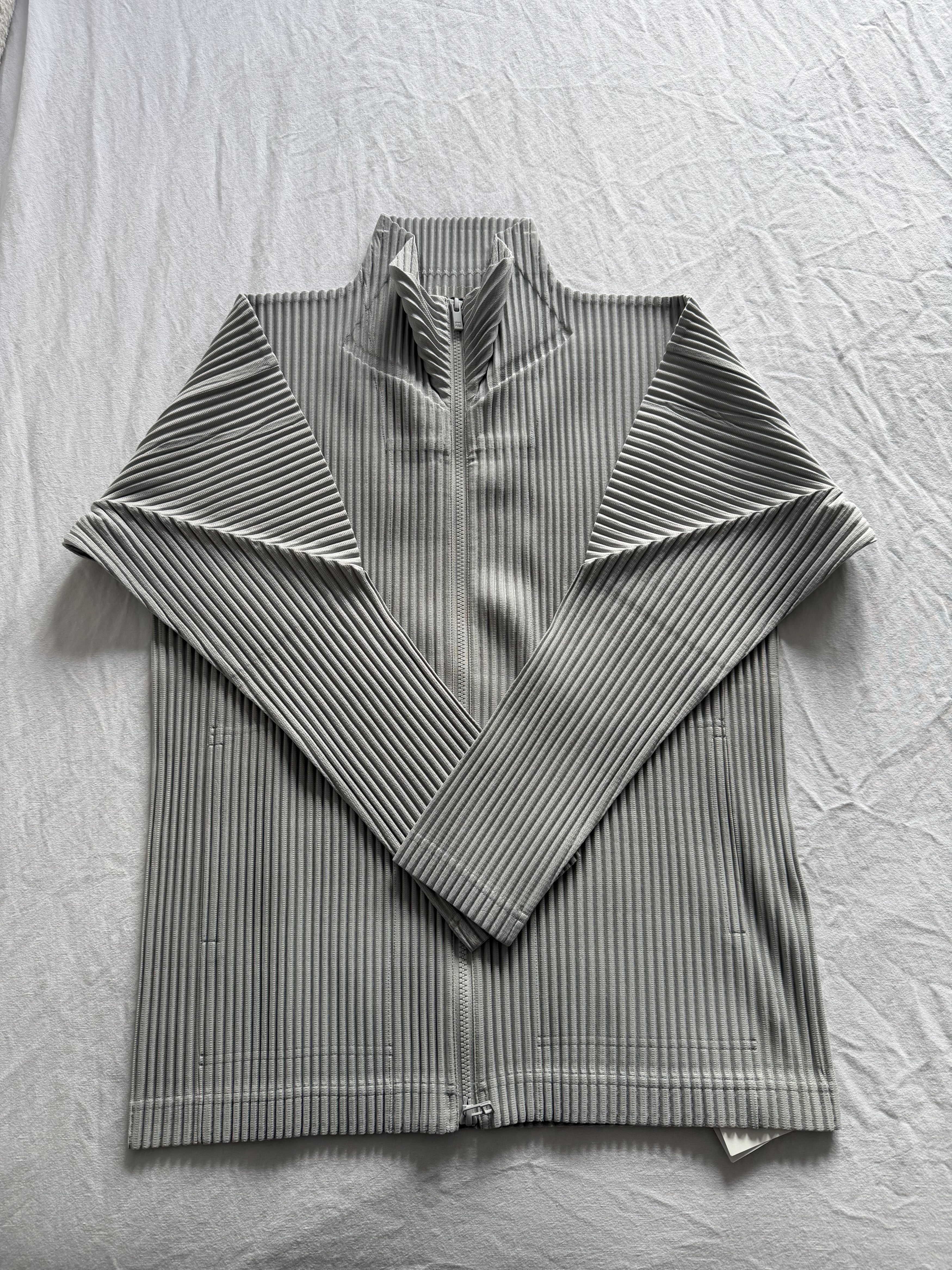 Issey Miyake Long sleeve zip up - HOMME PLISSÉ ISSEY MIYAKE Size US L / EU 52-54 / 3 - 2 Thumbnail