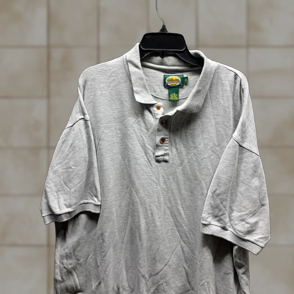 Vintage Cabela's Polo Shirt XL Gray Cotton Mens Casual Outdoor Polo Shirt XL Gray Cotton Mens Vintage: No Size US XL / EU 56 / 4 - 1 Thumbnail