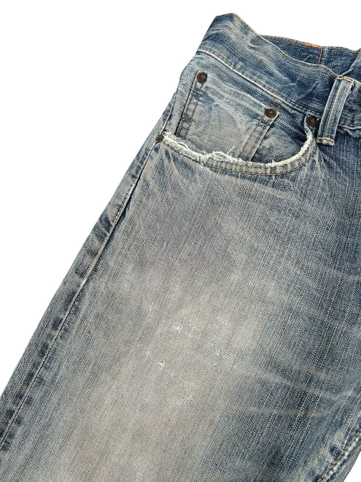 Kapital Thrashed Vintage Edwin 505zx Selvedge Denim Jeans japan Size US 31 - 6 Thumbnail