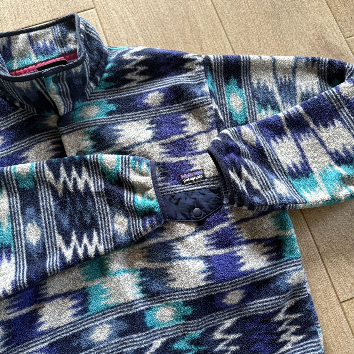 Patagonia Patagonia Blue tribal Pattern Snap-T Sweater Size US M / EU 48-50 / 2 - 7 Thumbnail