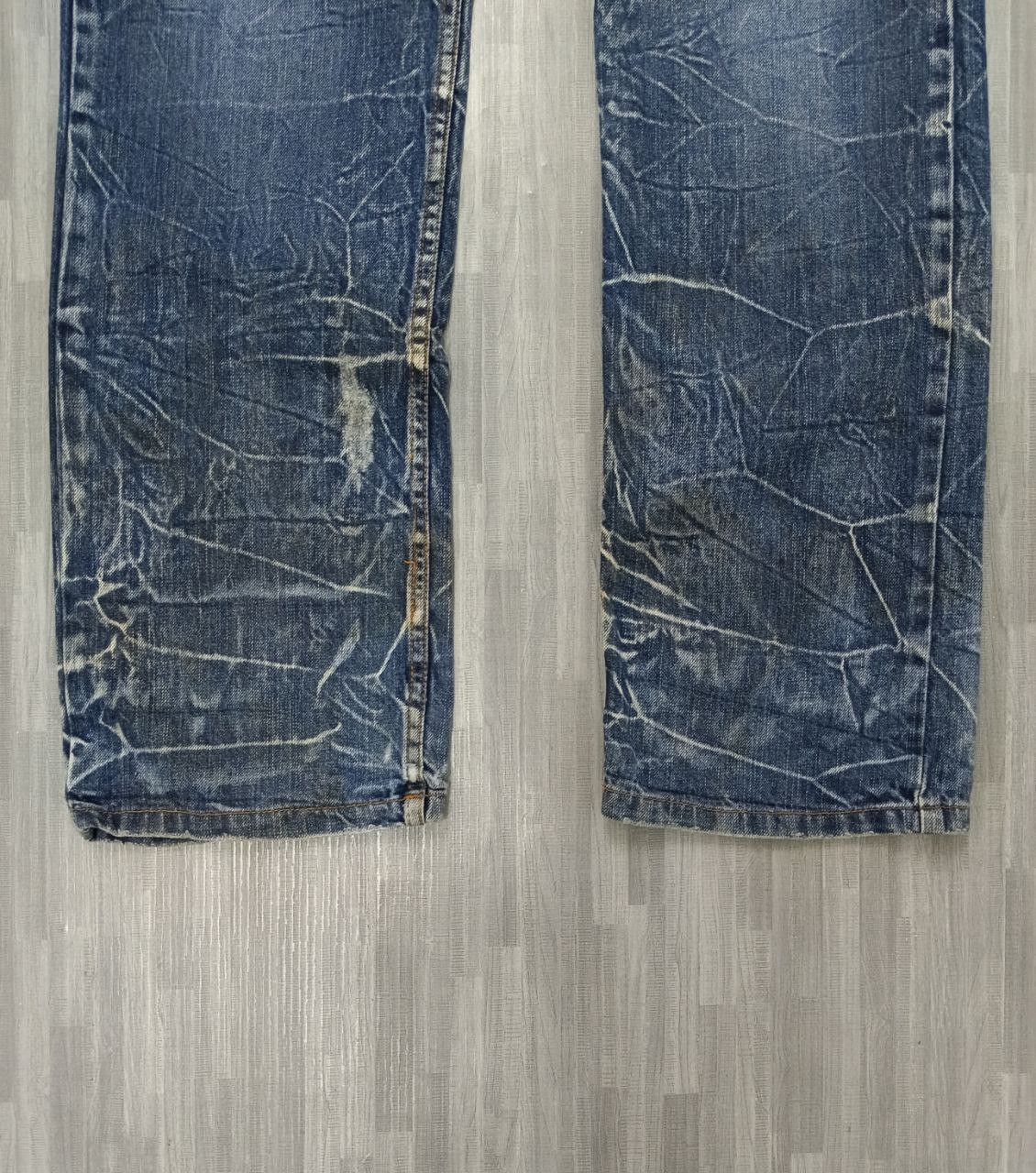 Japanese Brand SiCK DOUBLE WAIST NYLAUS DENIM PANTS Size US 31 - 6 Thumbnail