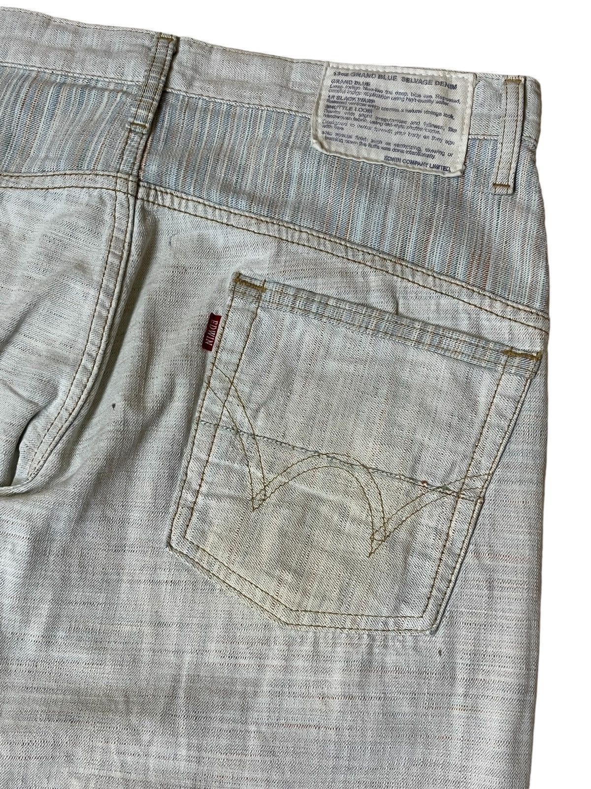 Edwin SICK 90s VINTAGE EDWIN GRAND BLUE SELVAGE 13oz DENIM Size US 33 - 7 Thumbnail