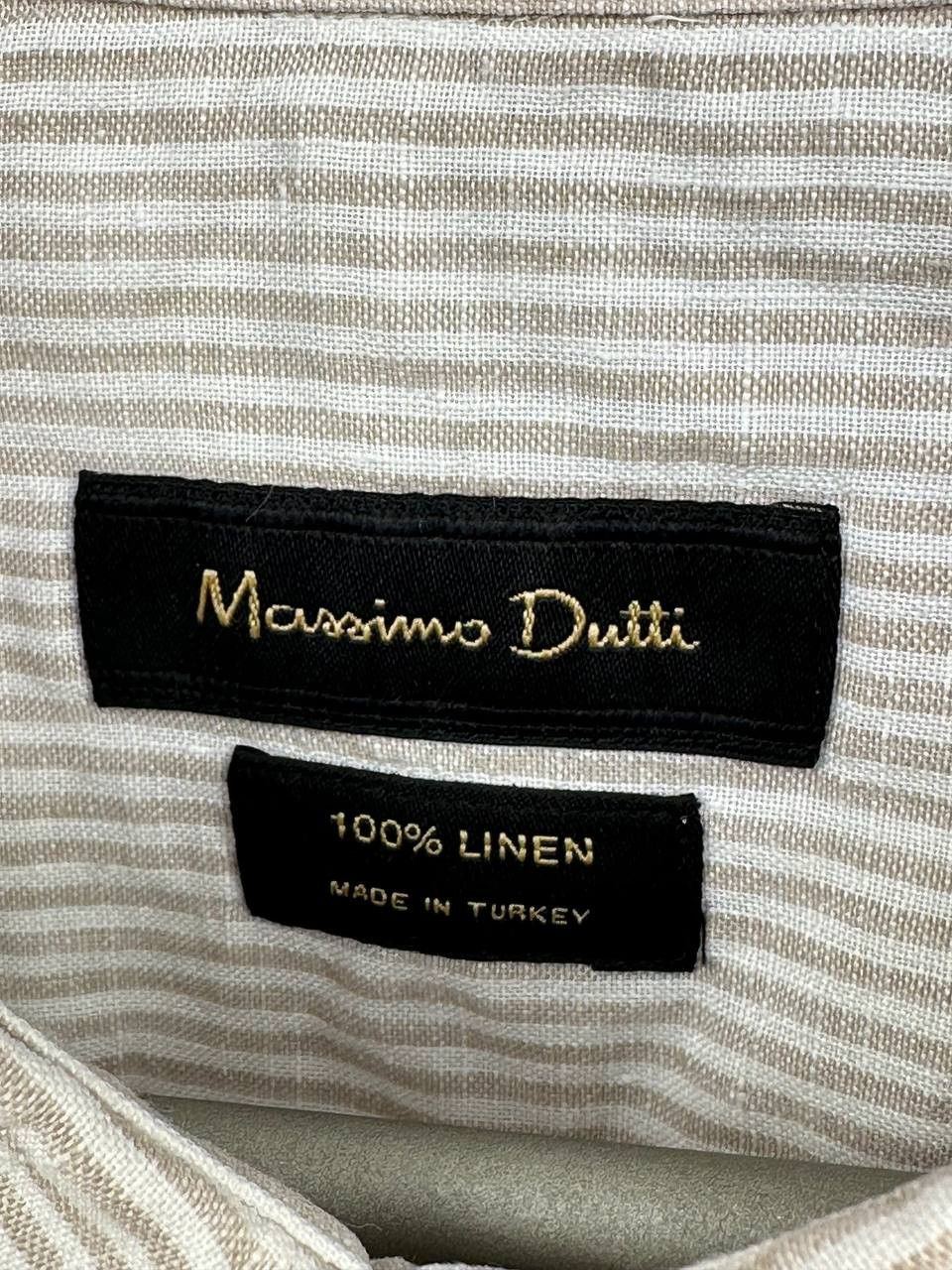 Massimo Dutti Massimo Dutti 100% Linen Striped Shirt Button-Down LS Size US XXL / EU 58 / 5 - 11 Thumbnail