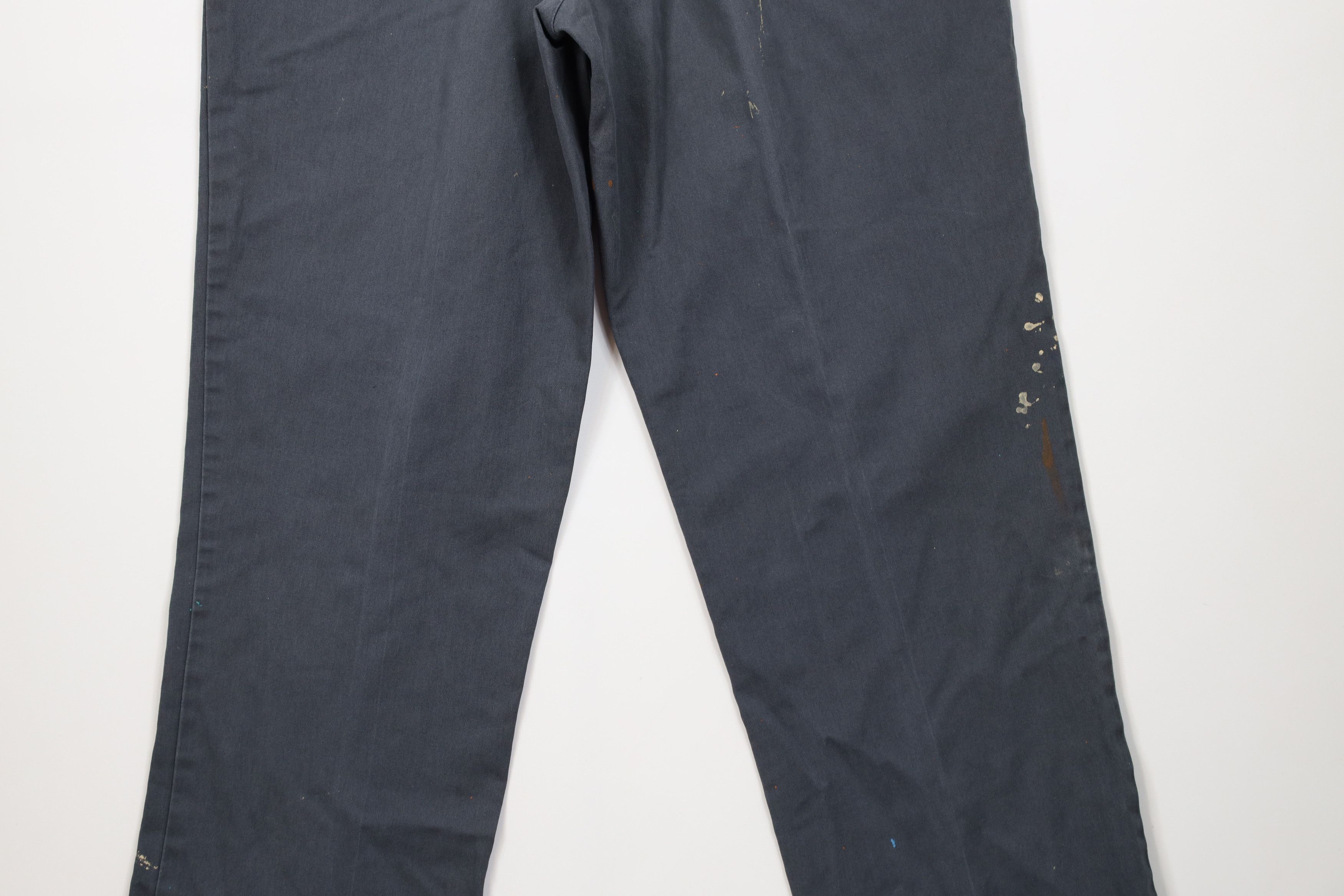 Vintage Vintage 90s Streetwear Workwear Mechanic Wide Leg Pants Gray Size US 32 / EU 48 - 12 Thumbnail