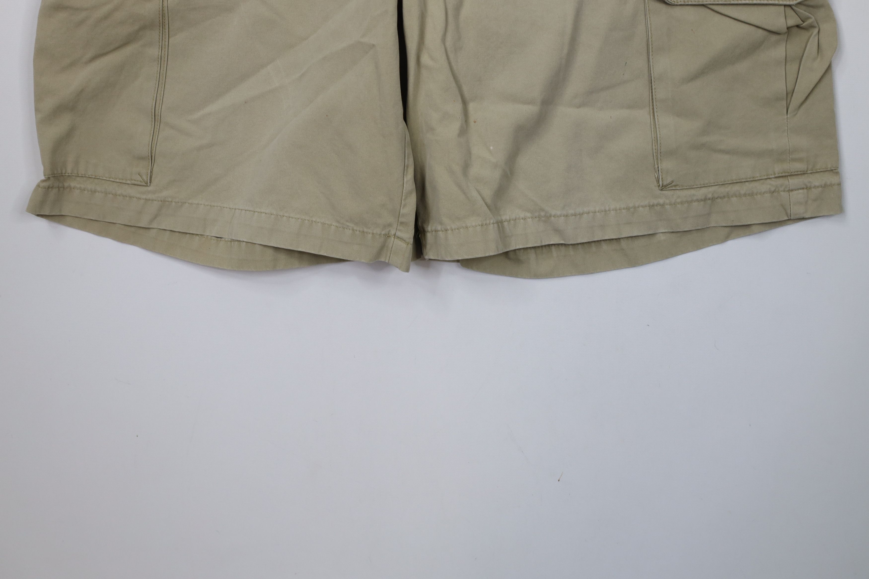Eddie Bauer × Vintage Vintage 90s Eddie Bauer Heavyweight Cargo Shorts Cotton Size US 38 / EU 54 - 4 Thumbnail