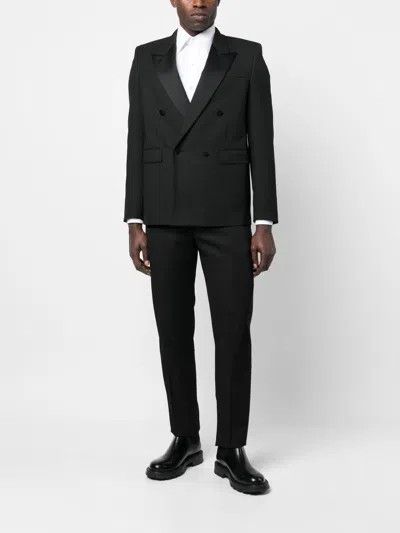 Alexander McQueen o1w1db10925 Evening Cigarette Trousers in Black Size US 30 / EU 46 - 2 Thumbnail