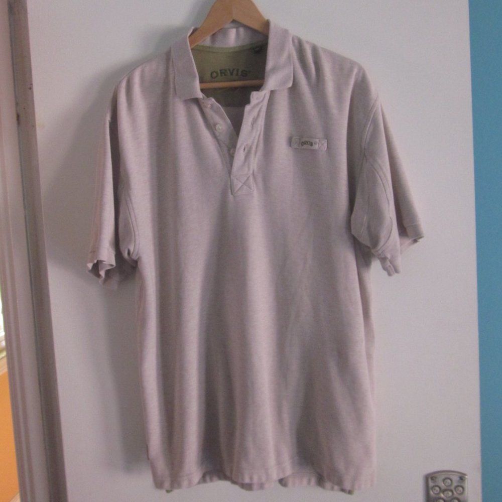 Orvis Orvis Signature Men’s Polo Shirt Size L in Neutral / Beige Size US L / EU 52-54 / 3 - 3 Thumbnail