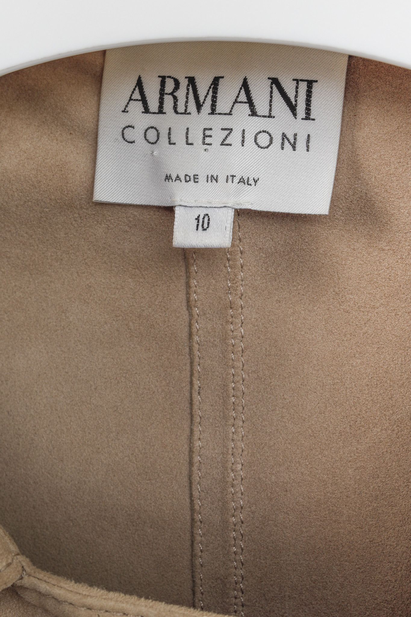 Armani Collezioni Armani Collezioni 2004 Tan Suede Jacket Size L / US 10 / IT 46 - 4 Thumbnail