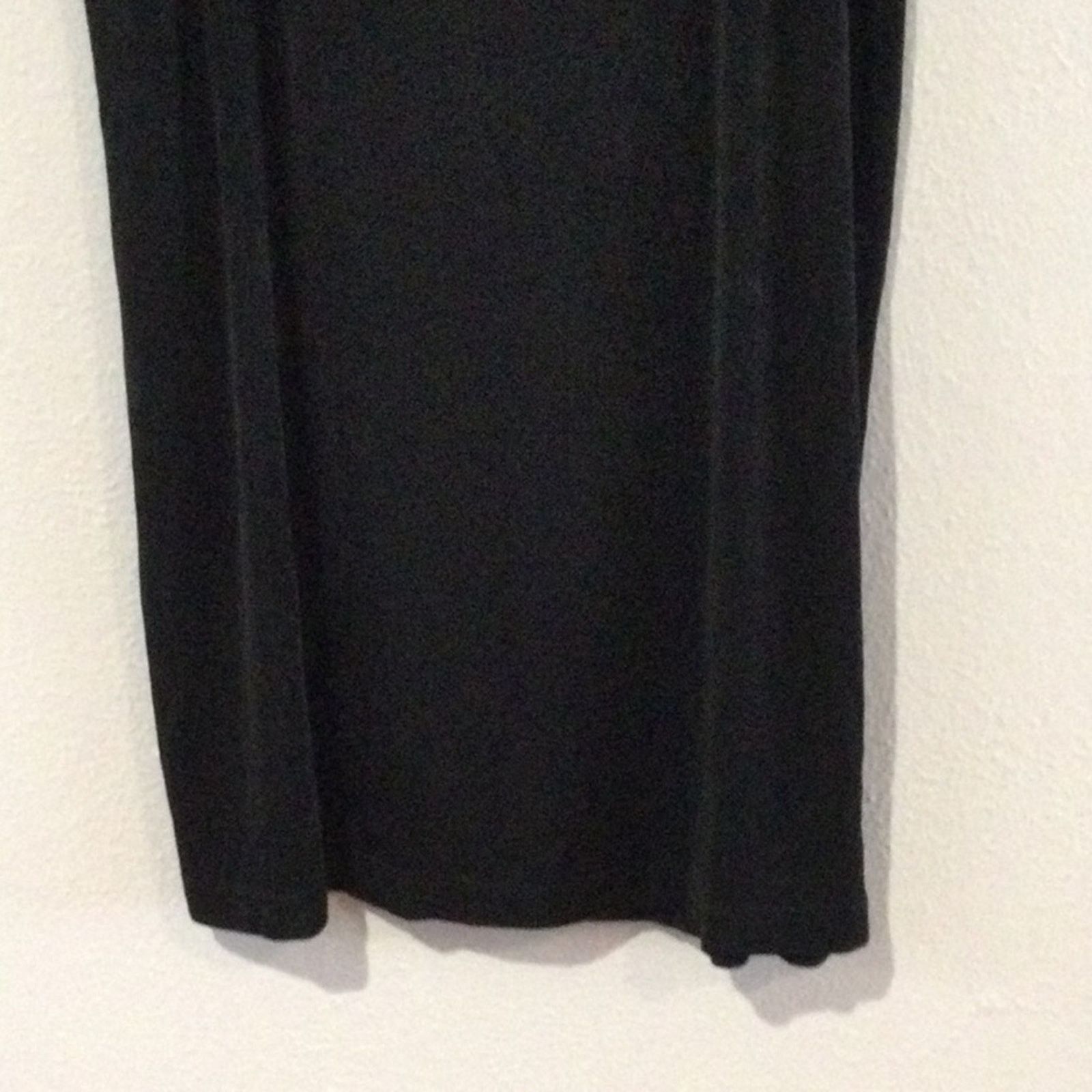 Chicos Chico's Travelers Black Elastic Waist Straight Skirt 3/XL/16 Size 38" / US 16 / IT 52 - 2 Thumbnail